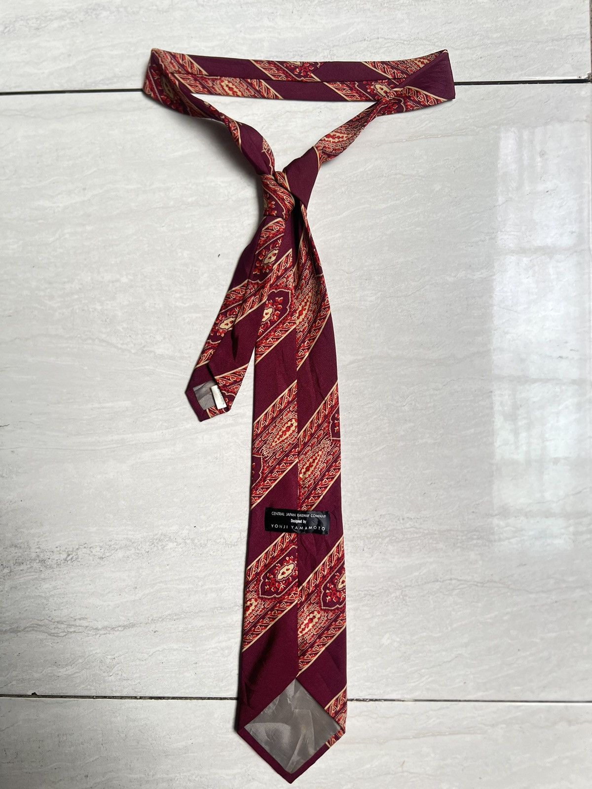 Yohji Yamamoto YOHJI YAMAMOTO Central Japan Railway Company Tie Size ONE SIZE - 1 Thumbnail