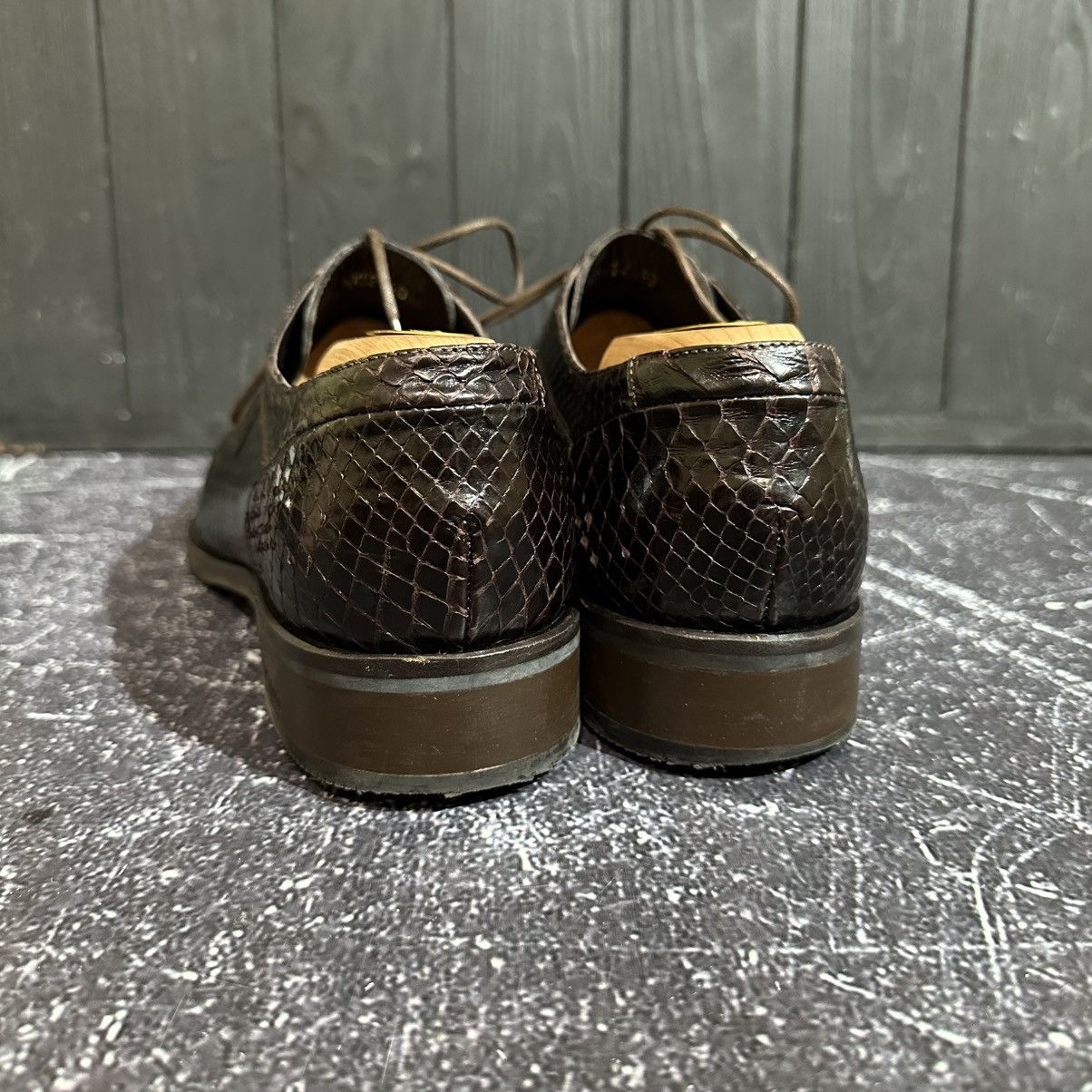 Baldinini BALDININI 🇮🇹- Men’s Brown Oxford Python Leather Size 40 Size US 7 / EU 40 - 8 Thumbnail