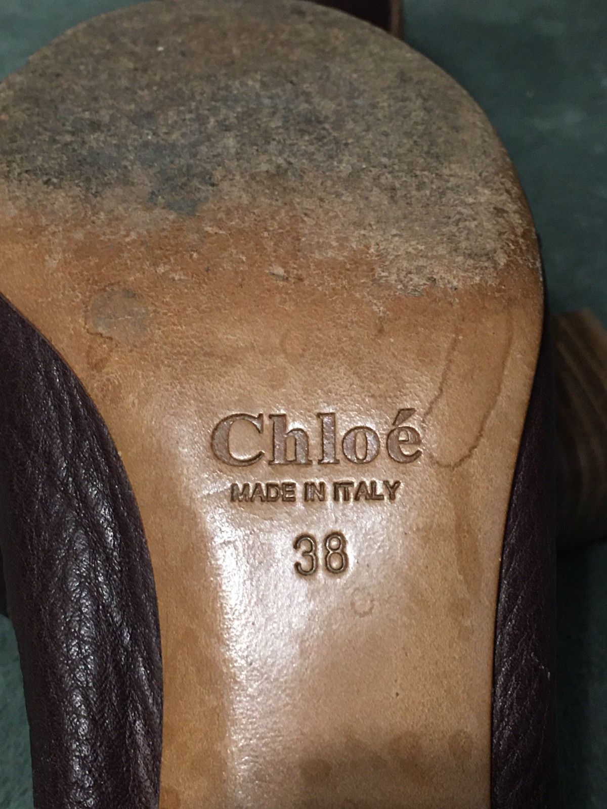 Chloe CHLOE Leather Brown Buckle Heels Pumps EU 38 Size US 8 / IT 38 - 10 Thumbnail