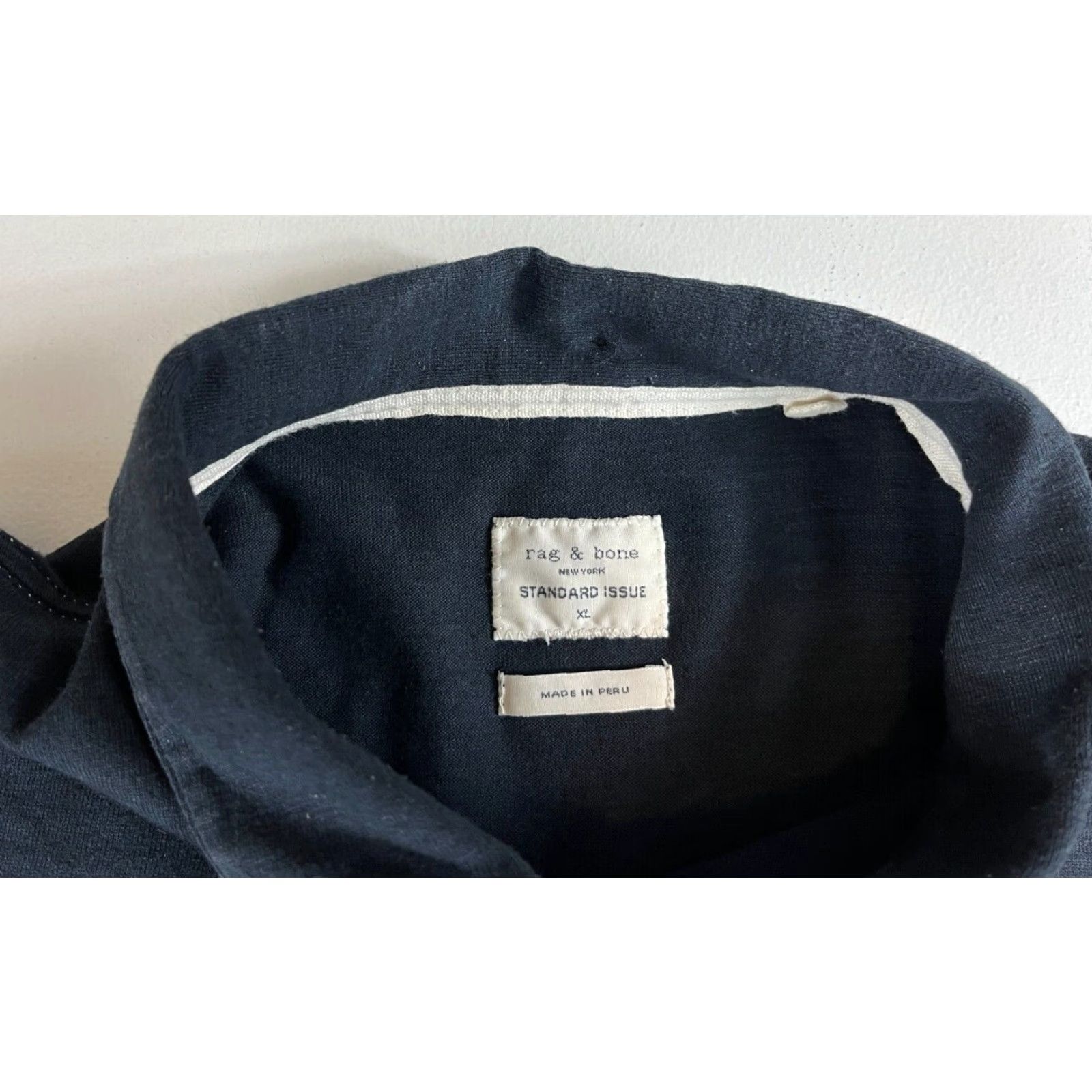 Rag & Bone rag & bone Polo Shirt Men's XL Black Classic Shirt Men XL Polo Shirt - Rag & Bone Vintage? Size US XL / EU 56 / 4 - 6 Thumbnail