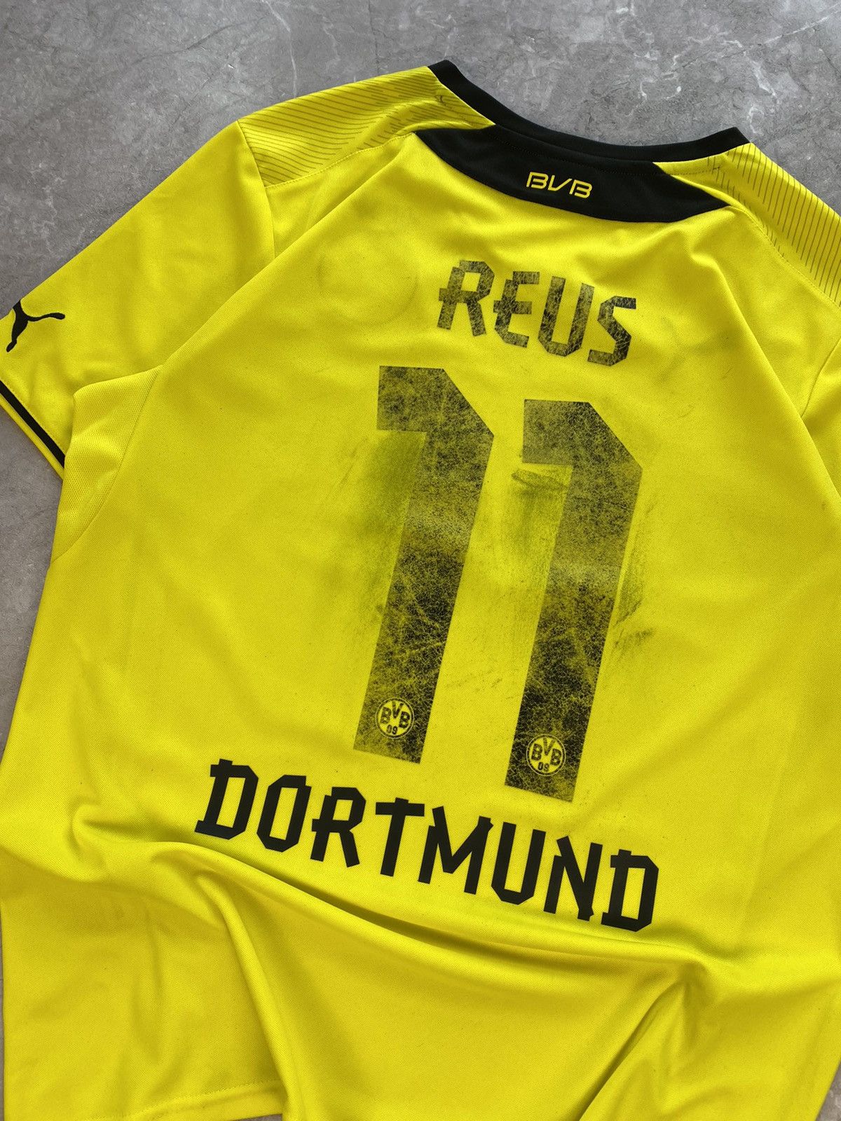 Puma × Vintage Marco Reus BVB Dortmund 2013/2014 Home Soccer Jersey Size US L / EU 52-54 / 3 - 18 Thumbnail