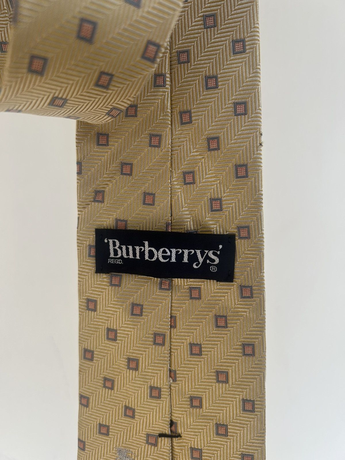Burberry Burberrys Vintage Tie Gold Size ONE SIZE - 5 Thumbnail