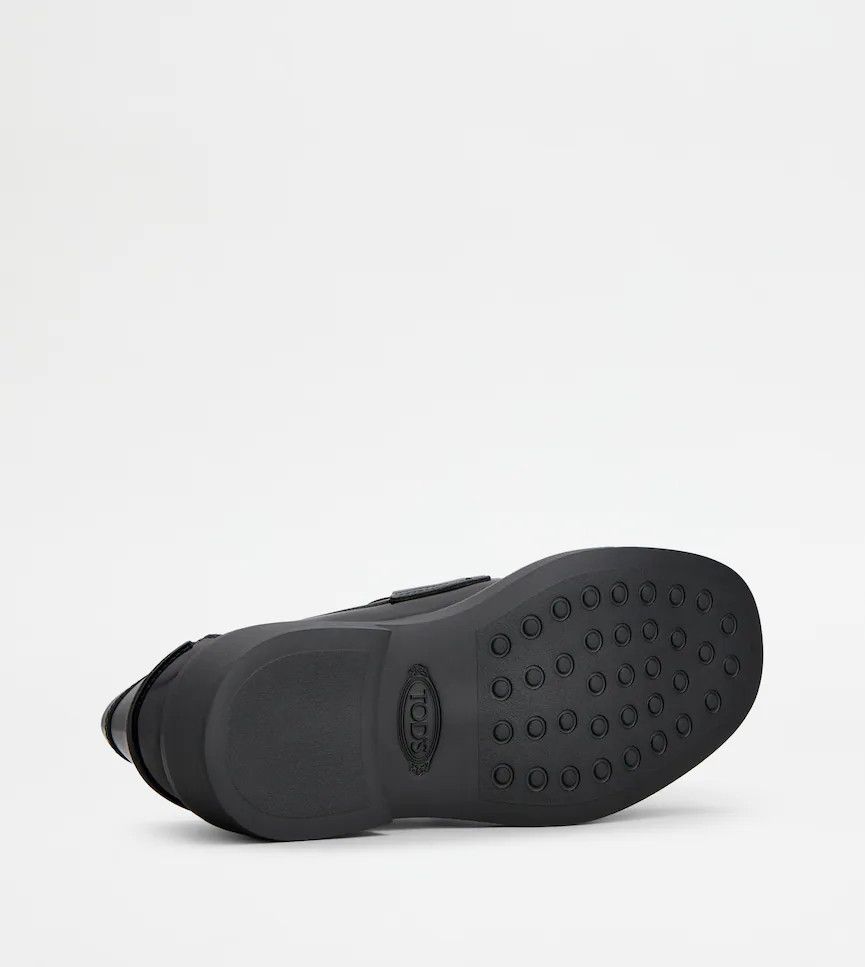 Tod's o1s22i1n1024 Leather Loafers in Black Size US 8 / IT 38 - 6 Thumbnail