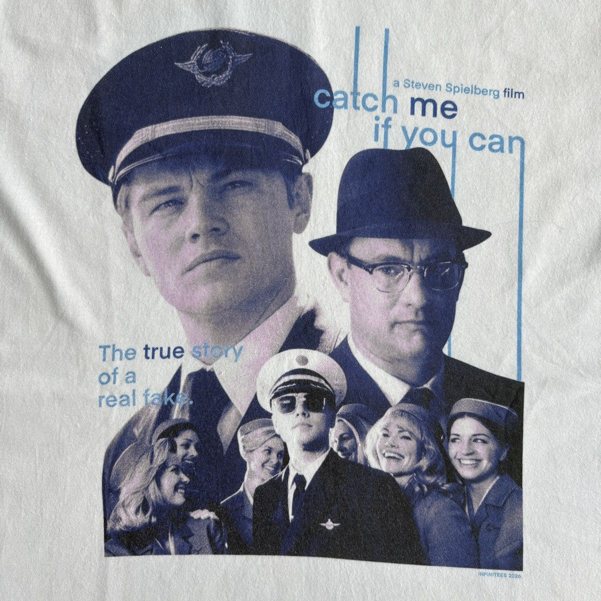 Vintage Movie Tee Catch Me If You Can - Frank Abagnale Jr Size US XL / EU 56 / 4 - 3 Thumbnail