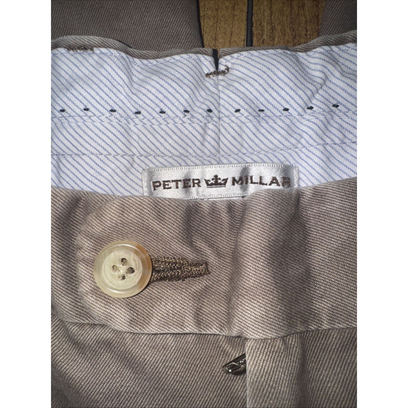 Peter Millar Peter Millar Slim Chino Pants 32x28 Khaki Golf Casual Size US 32 / EU 48 - 3 Thumbnail
