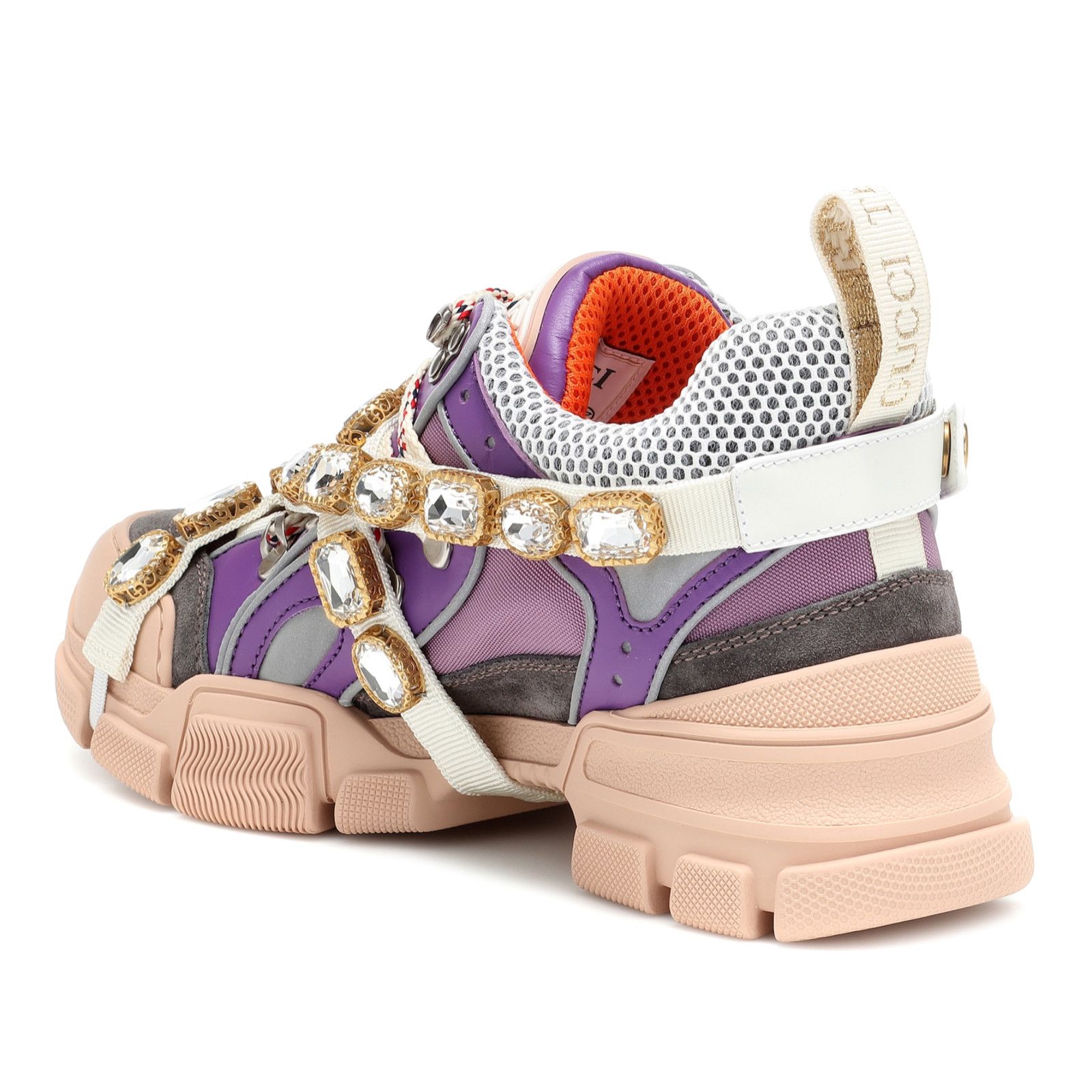 Gucci Womens Journey Flashtrek Crystal Hiker Low Boot Sneaker 36 Size US 6 / IT 36 - 8 Thumbnail