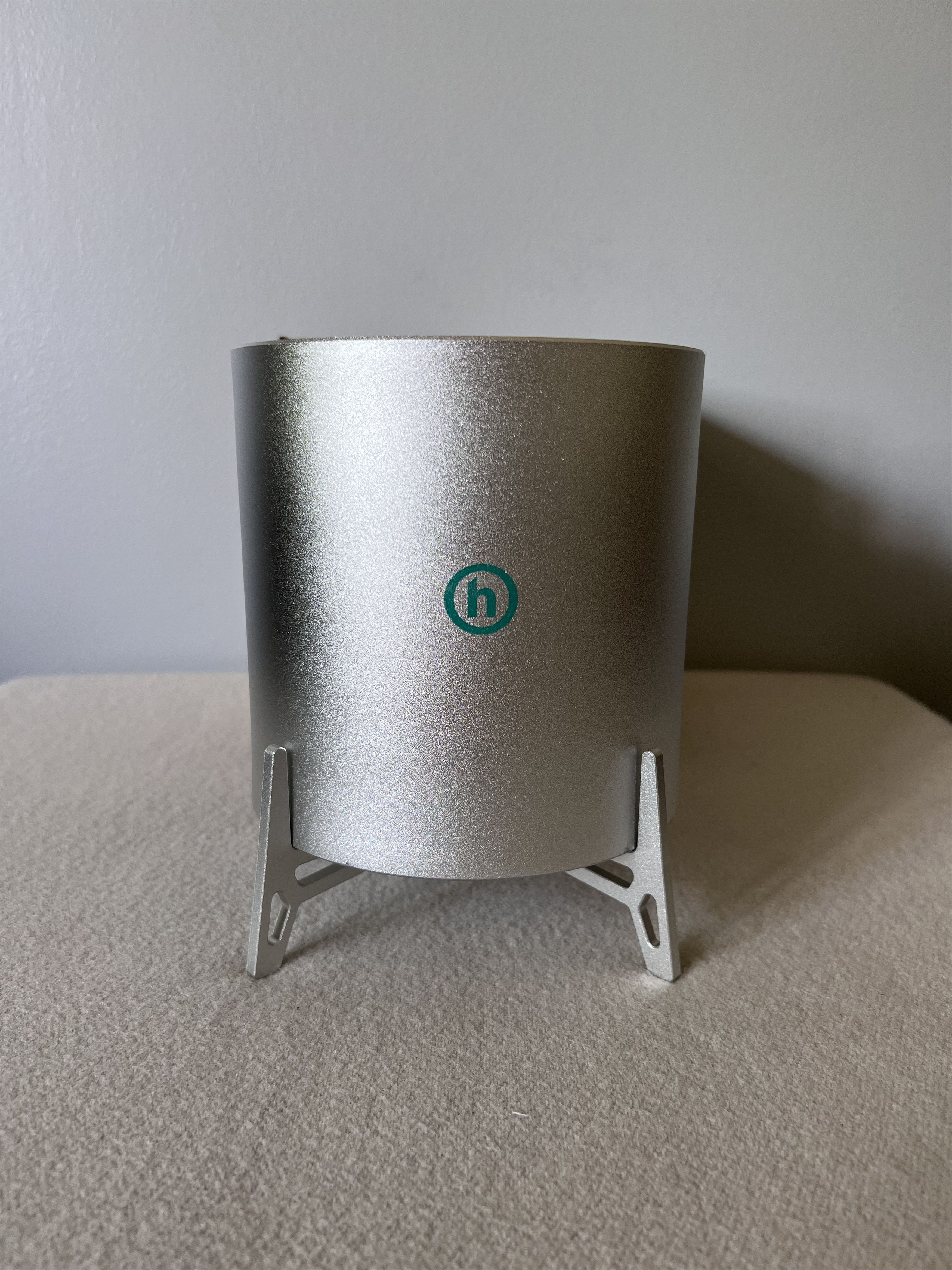 Hidden NY H Logo Mini Planter in Silver