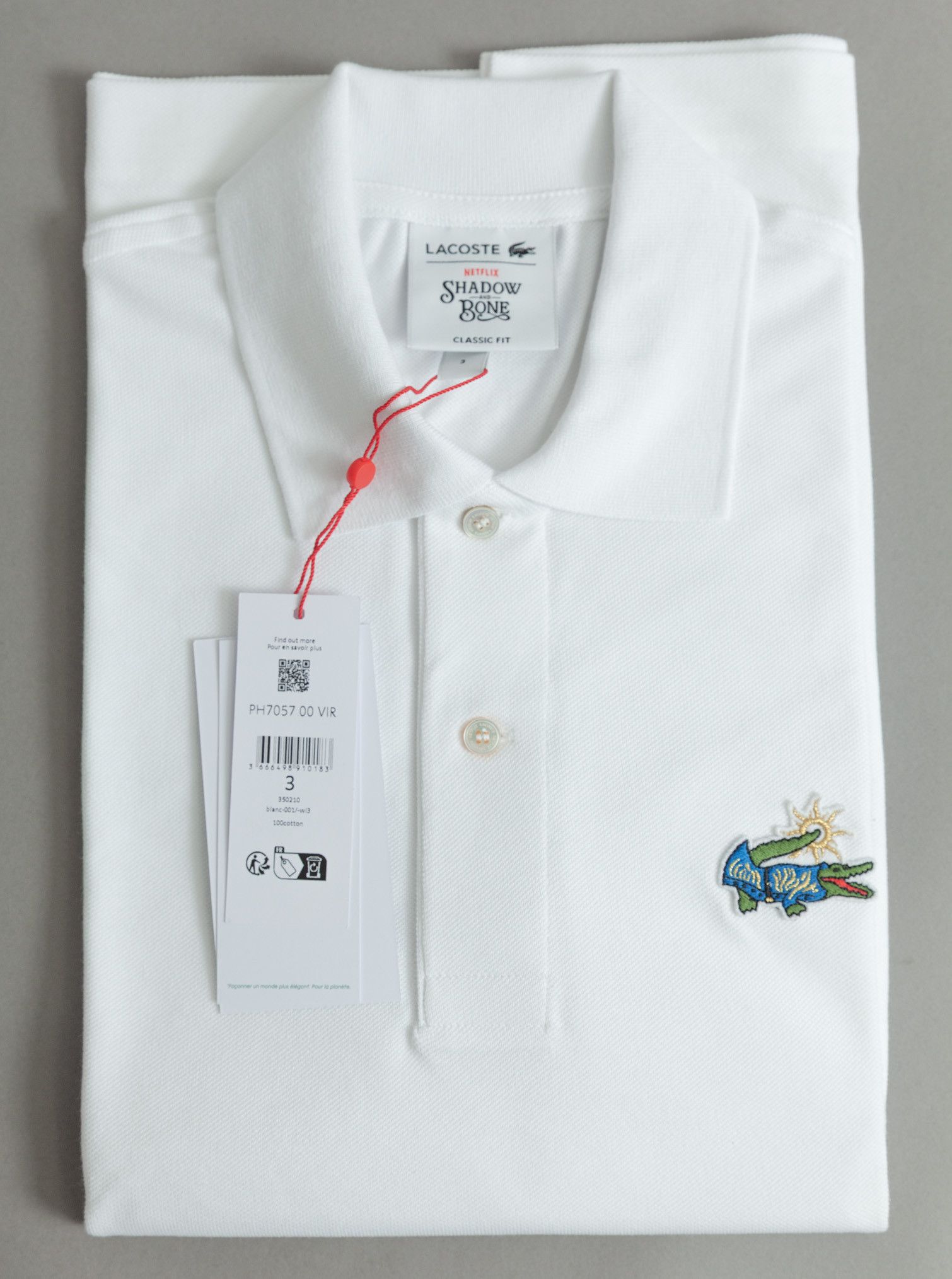 Lacoste Lacoste X Netflix Shadow & Bone Polo Shirt Size US S / EU 44-46 / 1 - 6 Thumbnail