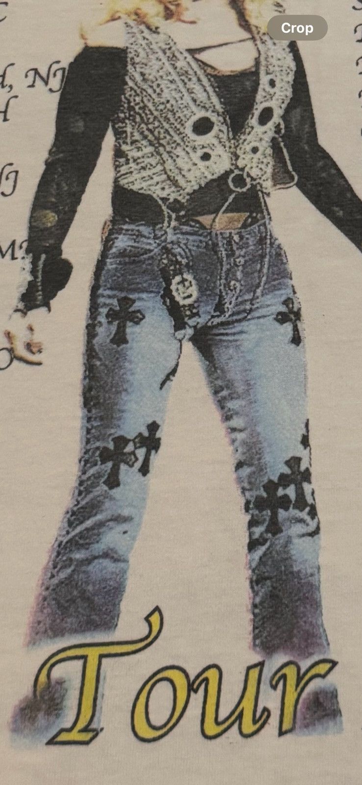 Vintage Cher Chrome Hearts Jeans 2002 Tour Tee XL Size US XL / EU 56 / 4 - 1 Thumbnail