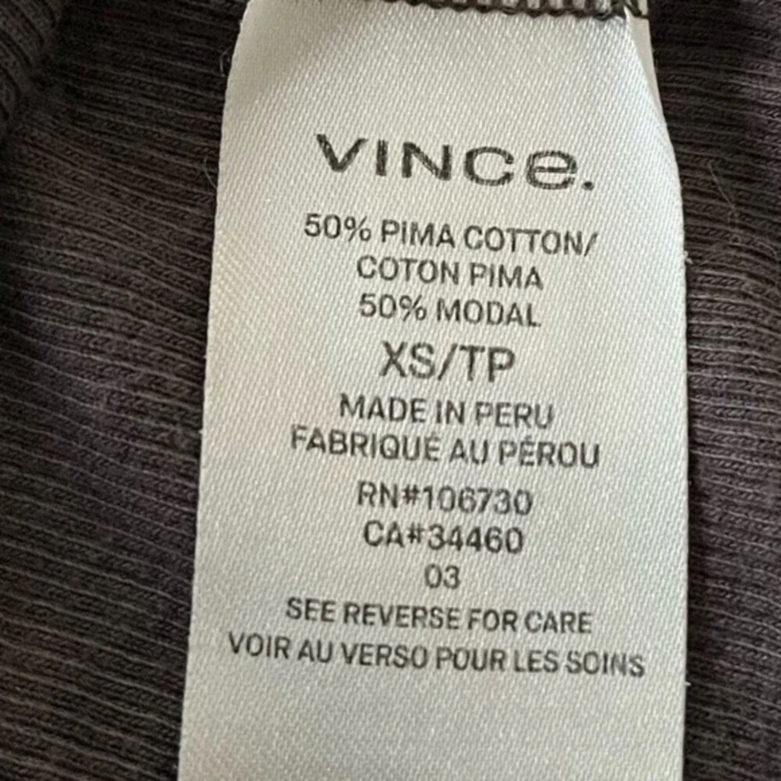 Vince Vince Ribbed scooped neck tank top, size XS Size XS / US 0-2 / IT 36-38 - 3 Thumbnail