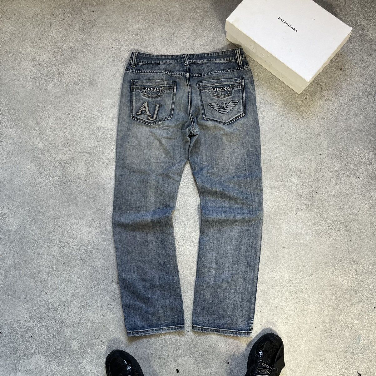 Armani Vintage EA Armani Jeans Big Logo Size US 36 / EU 52 - 1 Thumbnail
