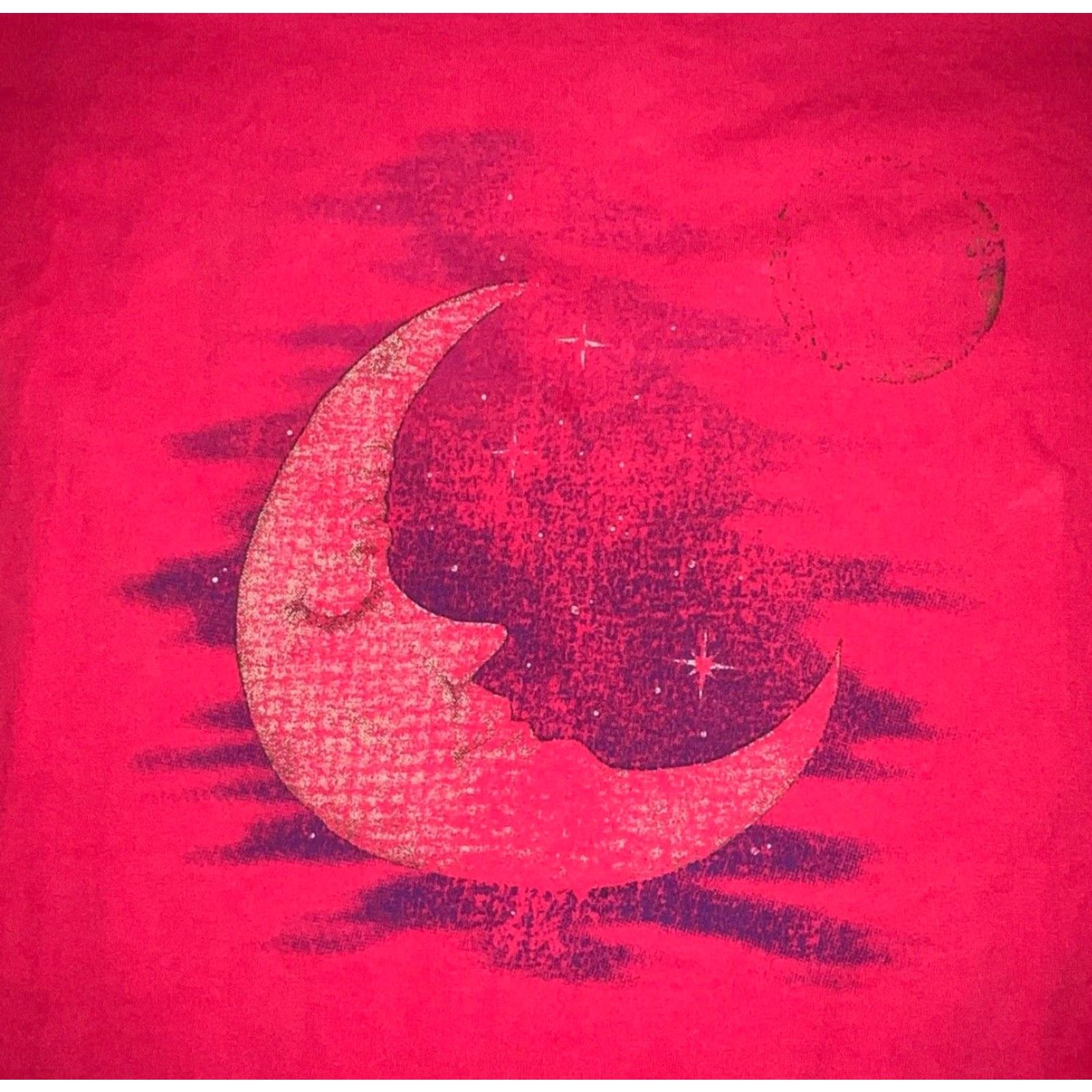Anvil VINTAGE Anvil Single Stitch USA Graphic Moon WOMENS ONE SIZE FITS ALL Sleep Tee Size ONE SIZE - 2 Thumbnail
