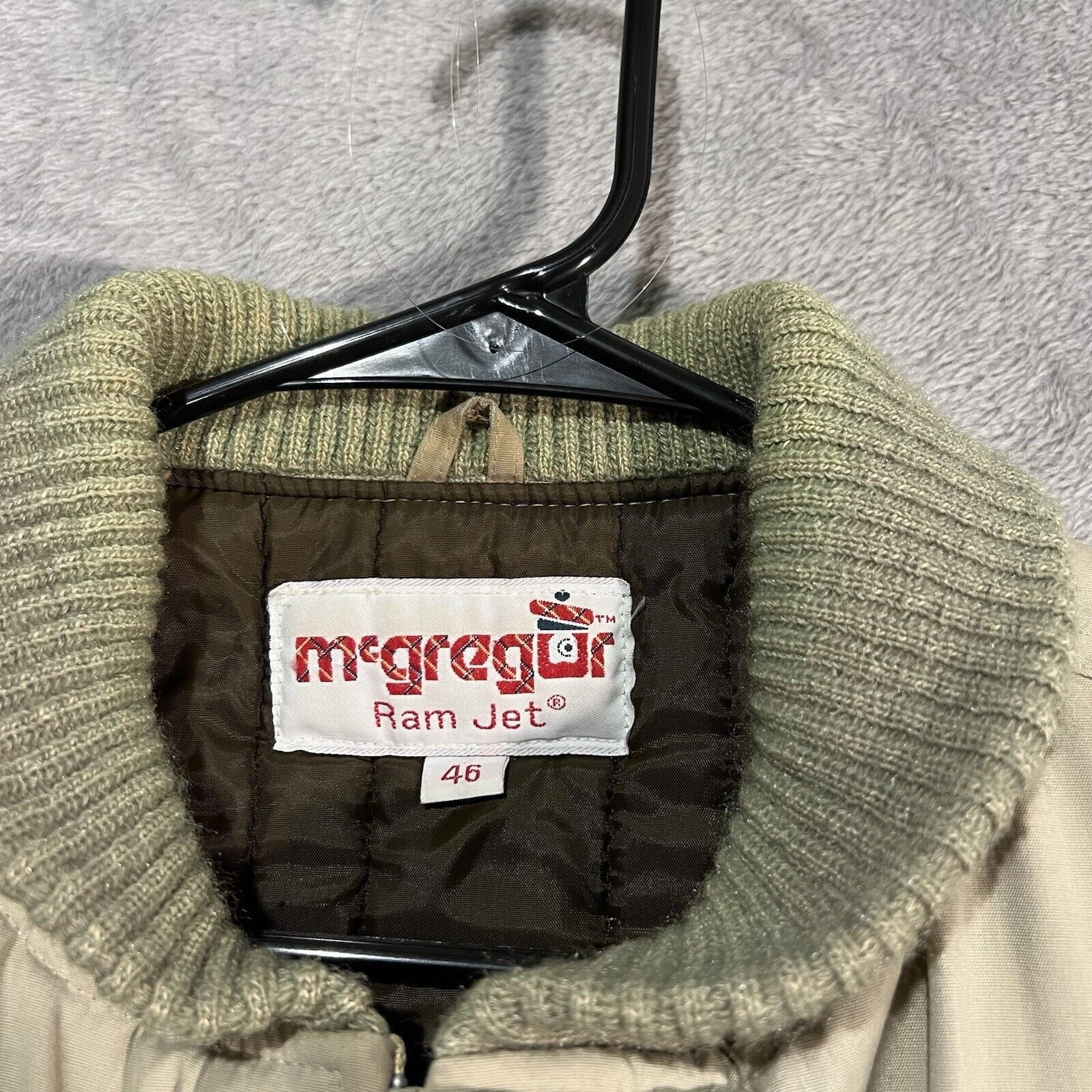 McGregor McGregor Ram Jet Jacket Men's 46 Beige Full Zip 70s Coat Size US XL / EU 56 / 4 - 4 Thumbnail