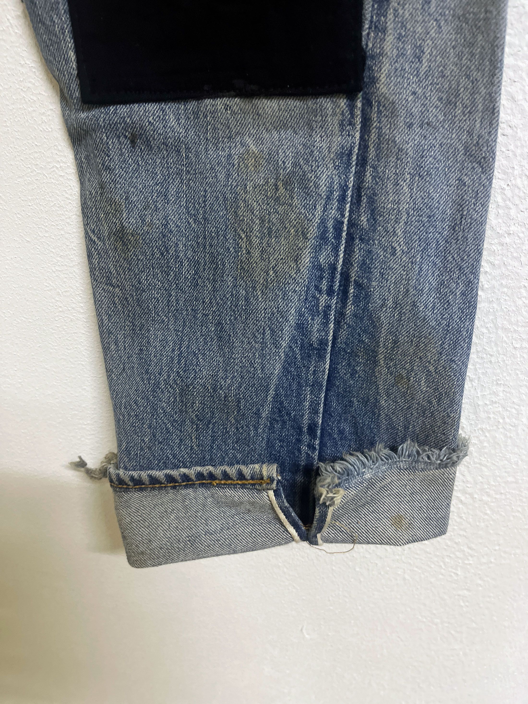 Levi's Vintage Clothing Distressed Faded Custom Craft 1 of 1 70s 80s Selvedge Size US 27 - 6 Thumbnail