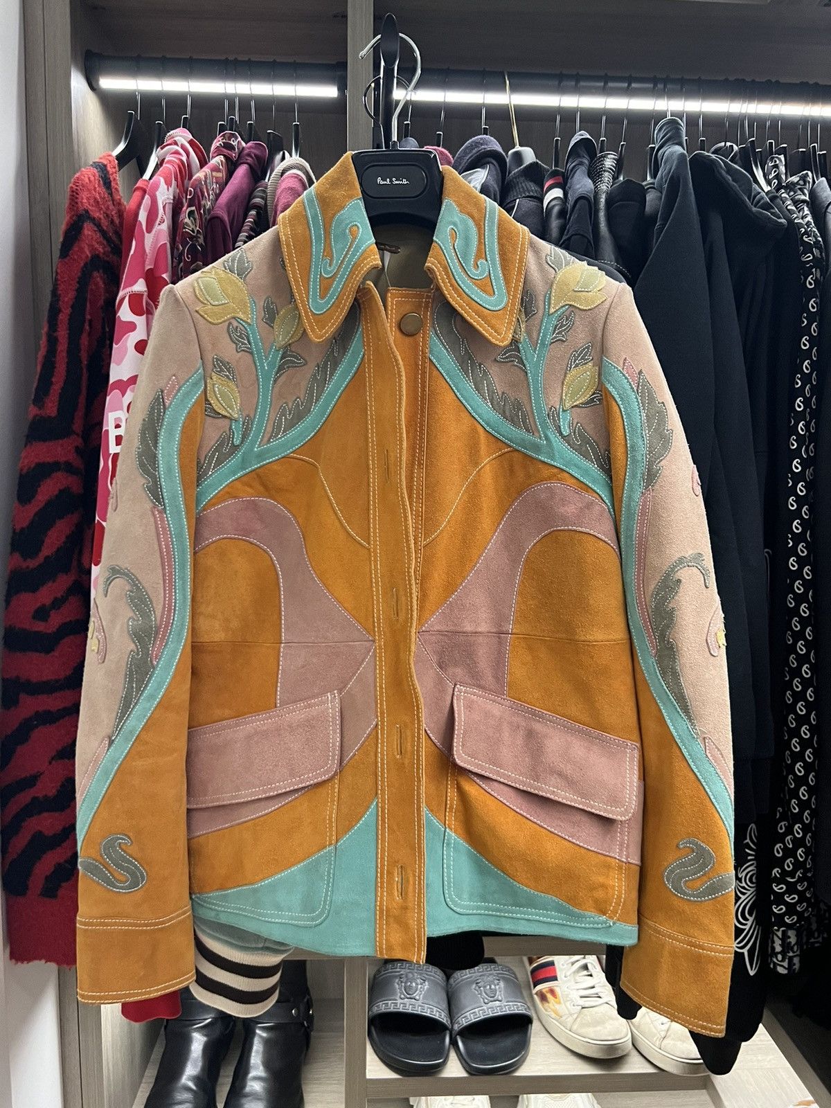 Image of Free People Lotus Love Jacket in Orange, Women's (Size XS)