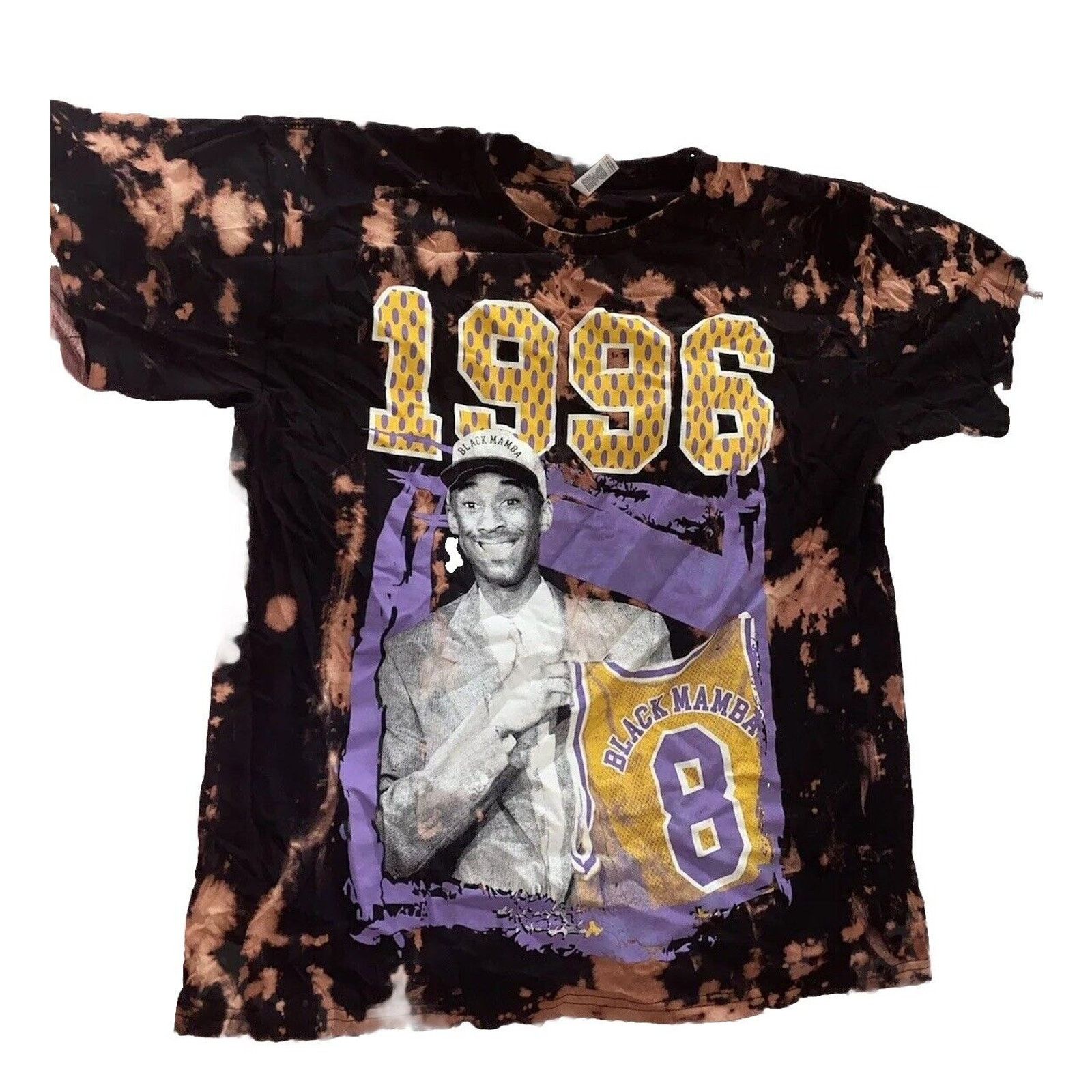 Alstyle Kobe Bryant LA Lakers 1996 Finals MVP T Shirt Tie Dye Sz XL Size US XL / EU 56 / 4 - 1 Thumbnail