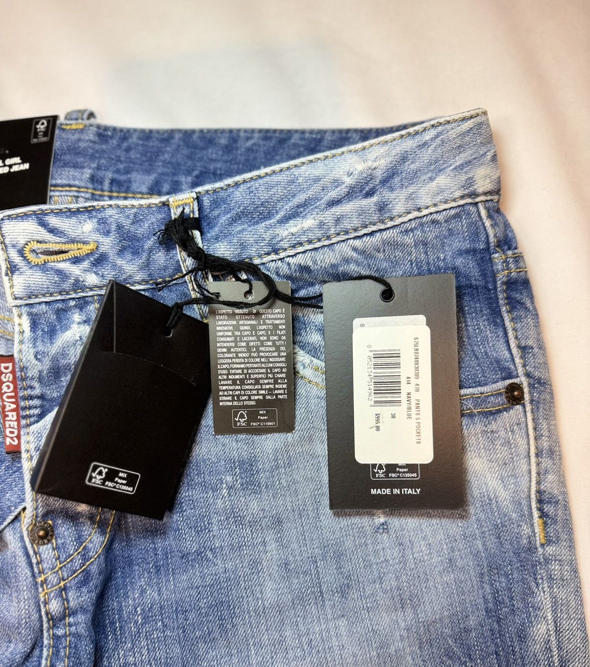 Dsquared2 *$995* 5 Pocket Navy Cool Girl Cropped Jean Size 2 24/25 NWT Size 26" / US 2 / IT 38 - 9 Thumbnail