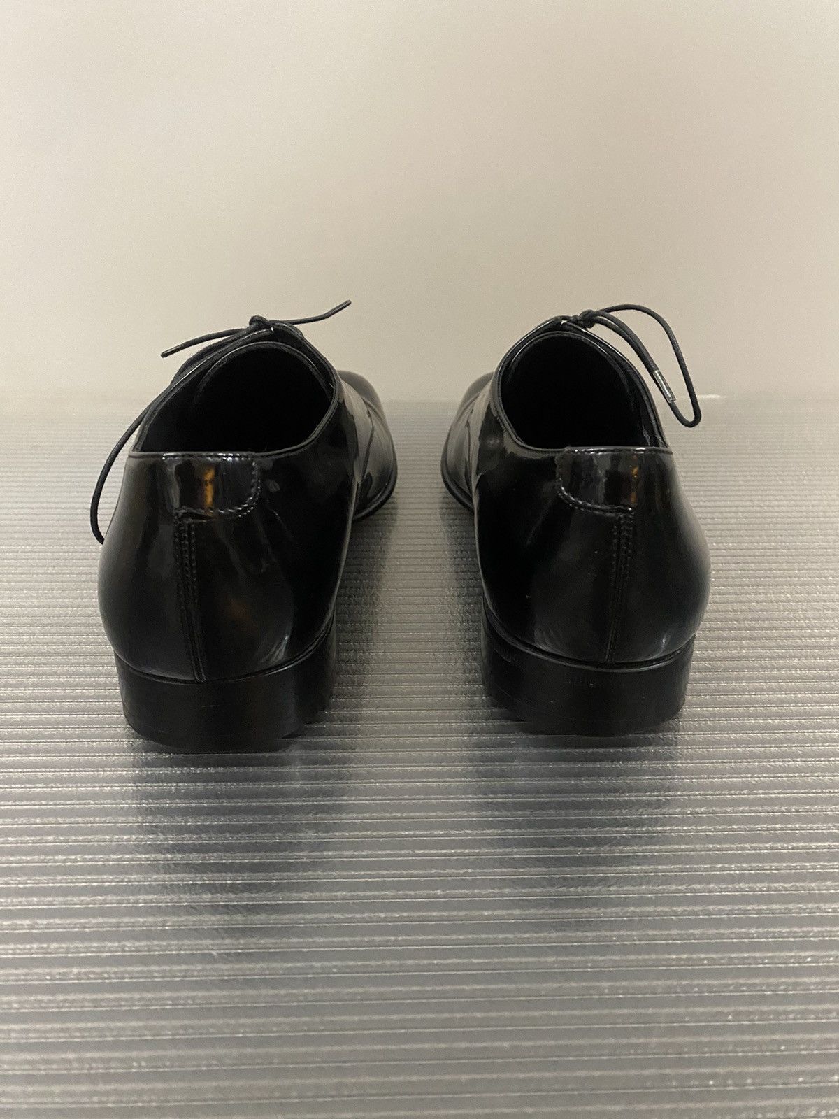 Salvatore Ferragamo Ferragamo 🇮🇹 black patent leather Marte formal derby 7 NEW Size US 7 / EU 40 - 6 Thumbnail