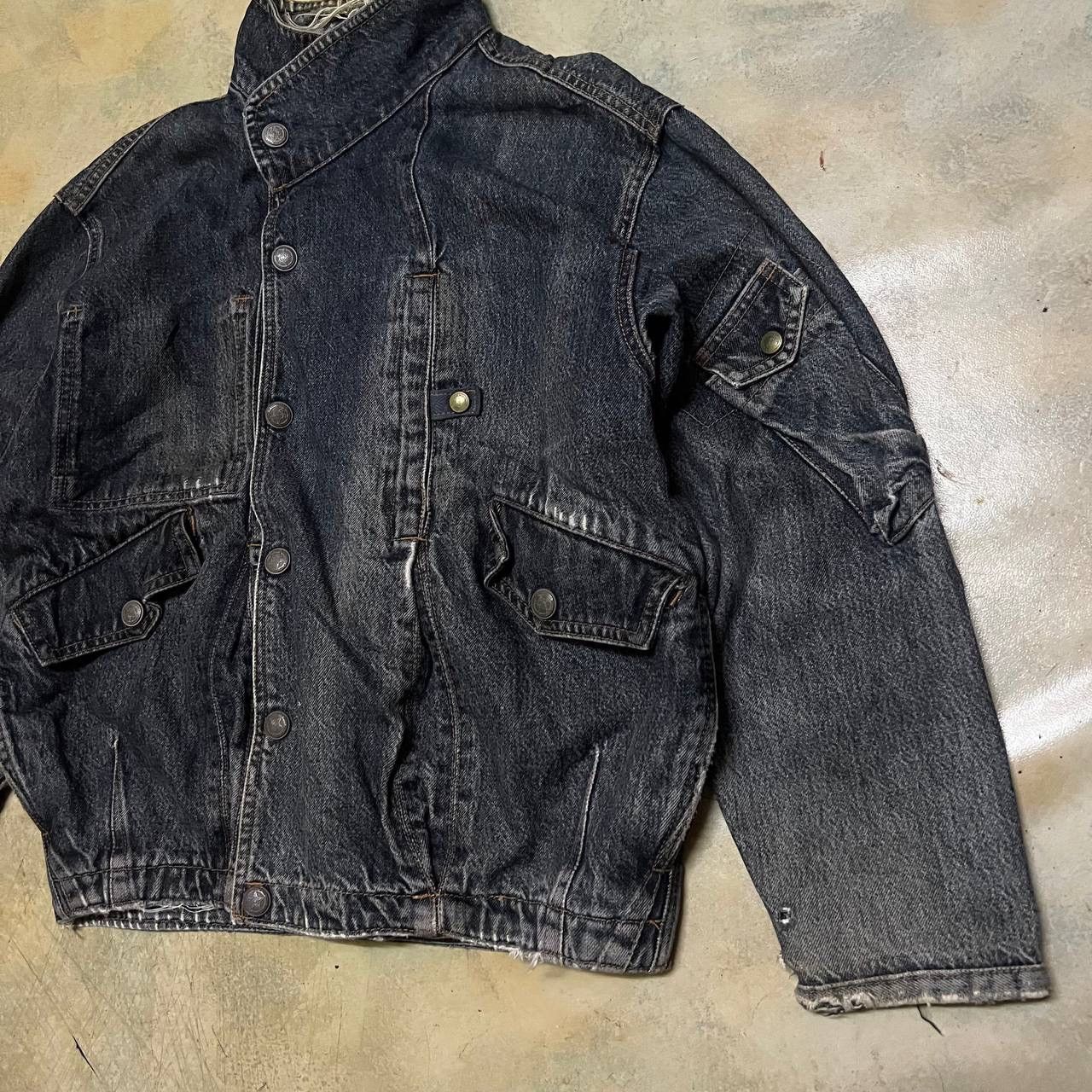 Japanese Brand Ga-z Blue Way Distressed Denim Jacket Size US M / EU 48-50 / 2 - 2 Thumbnail