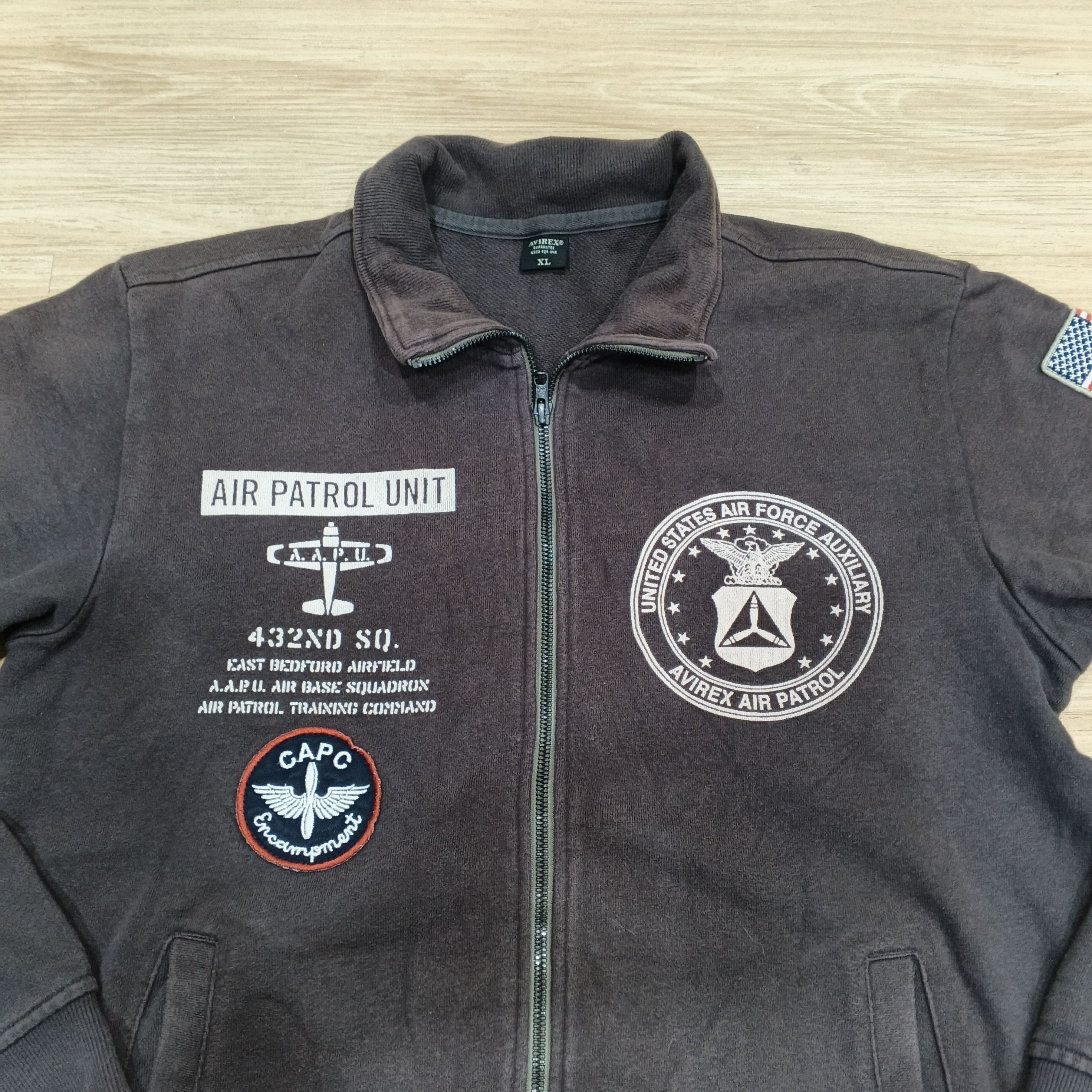 Avirex Vintage United States Air Force Avirex Air Patrol Zip Up Size US XL / EU 56 / 4 - 2 Thumbnail