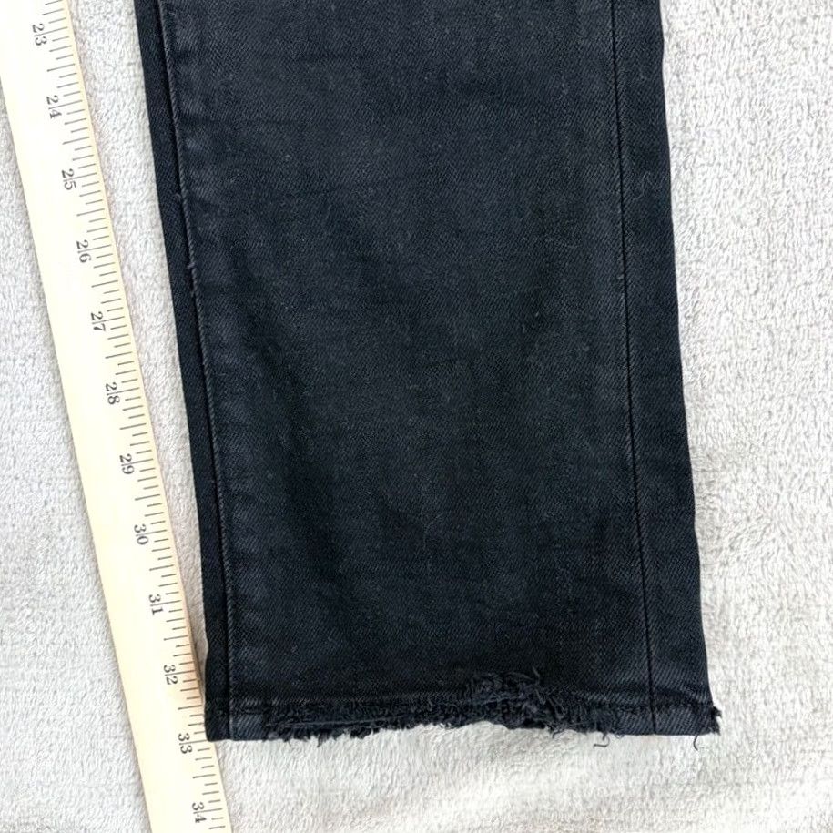 Vintage Purple Brand P001 Slim Fit Jeans Men 34x33 Black Distressed Button Fly Denim 5-Pocket Slim Grunge Hip Hop Size US 34 / EU 50 - 6 Thumbnail
