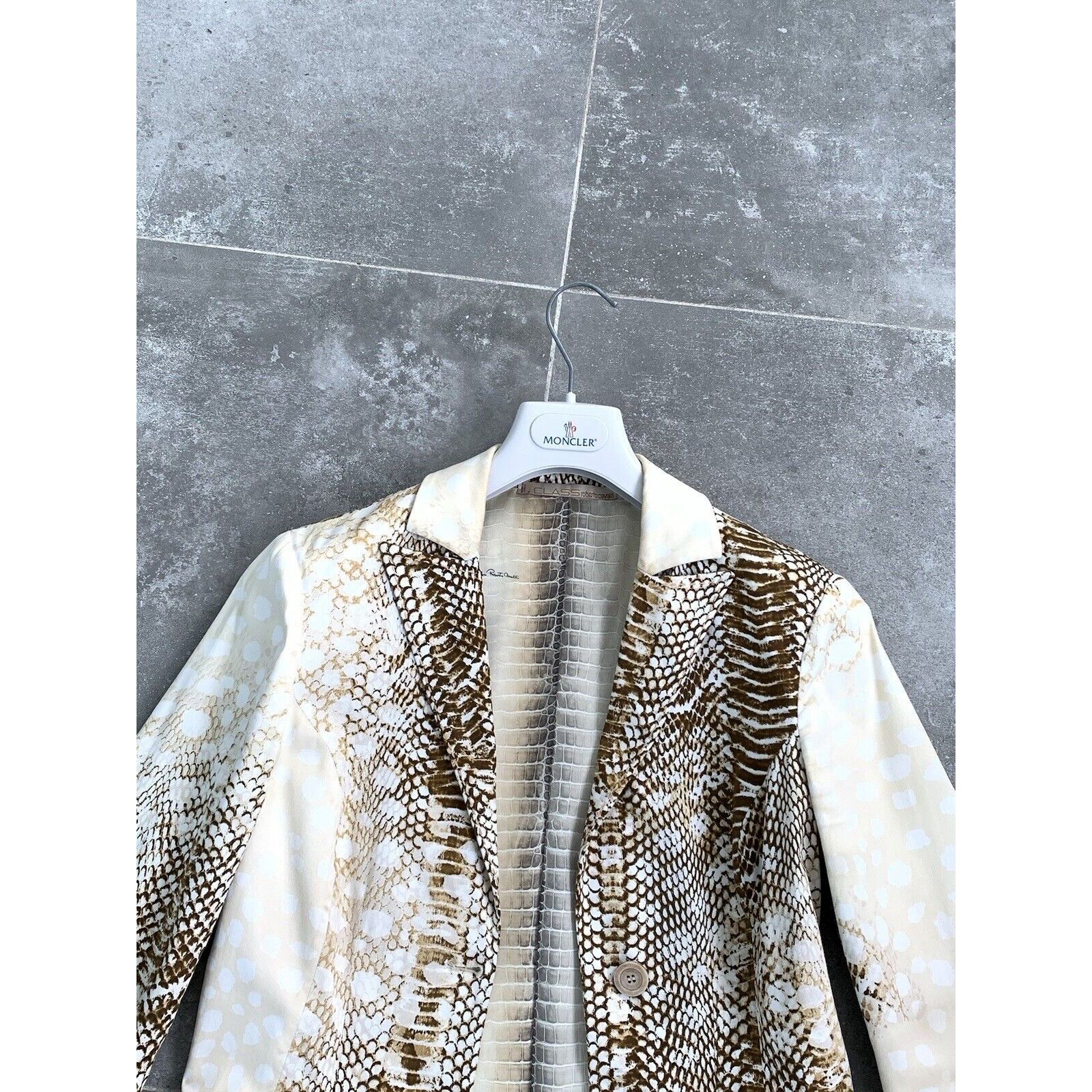 Roberto Cavalli × Vintage Women's ROBERTO CAVALLI Lizard Blazer Jacket SZ S-M EU 36-38 Size M / US 6-8 / IT 42-44 - 7 Thumbnail