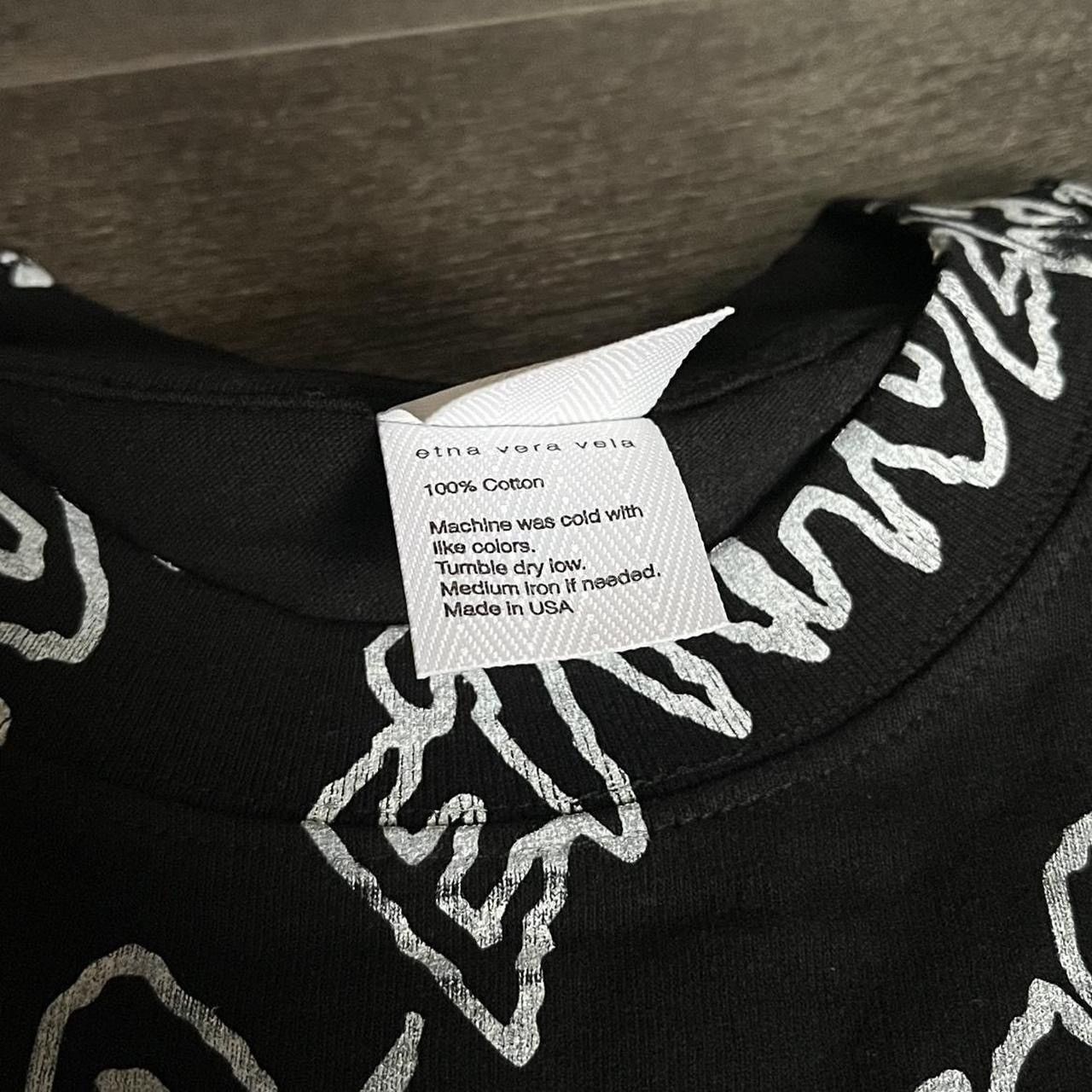 Other Fakemink Etna Vera Vela All Over Print S/S Black Tee Shirt Size US L / EU 52-54 / 3 - 6 Thumbnail