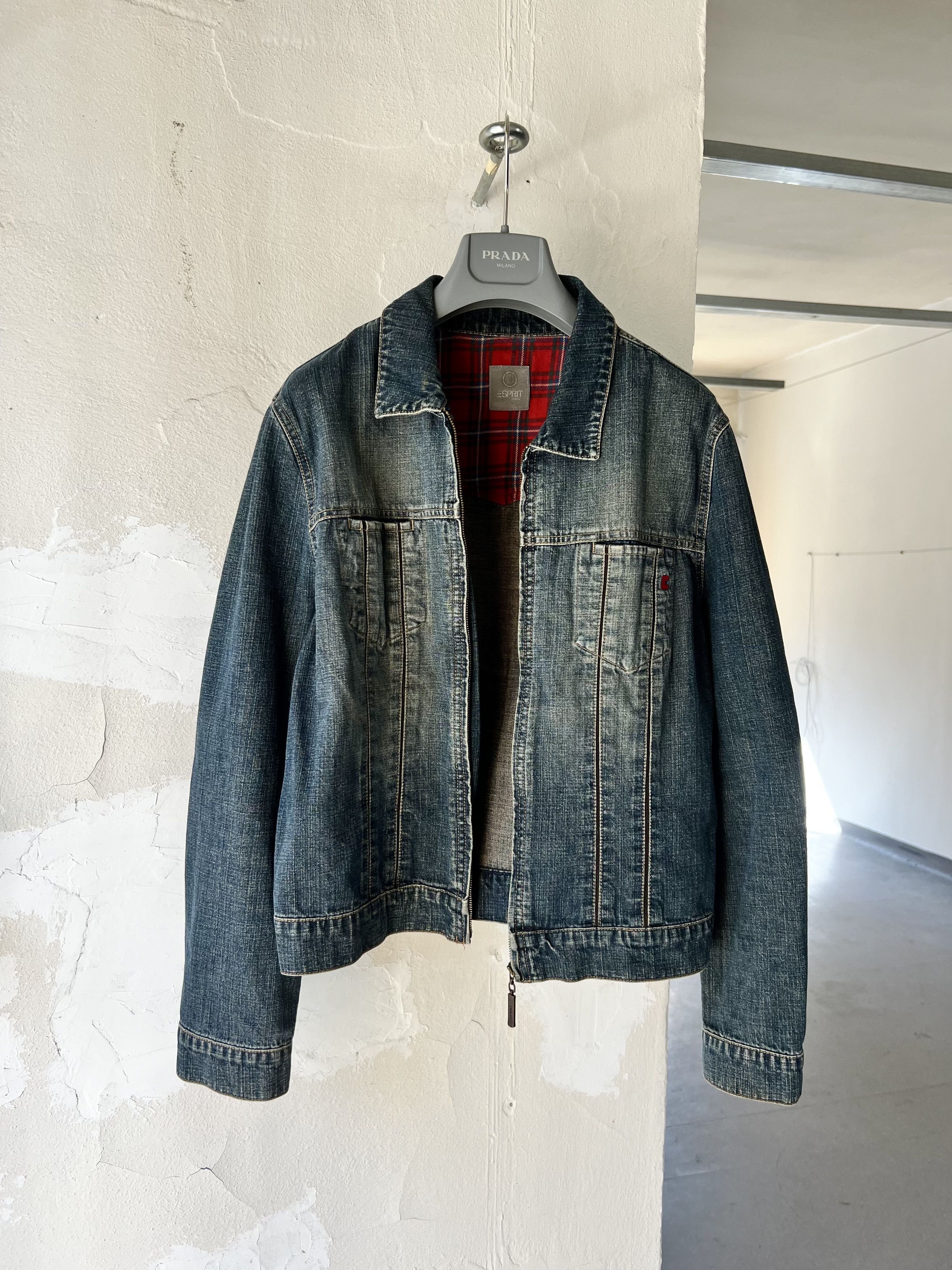 Other Espirit Vintage Trucker Heavy Y2k Denim Jacket Size XL / US 12-14 / IT 48-50 - 1 Thumbnail