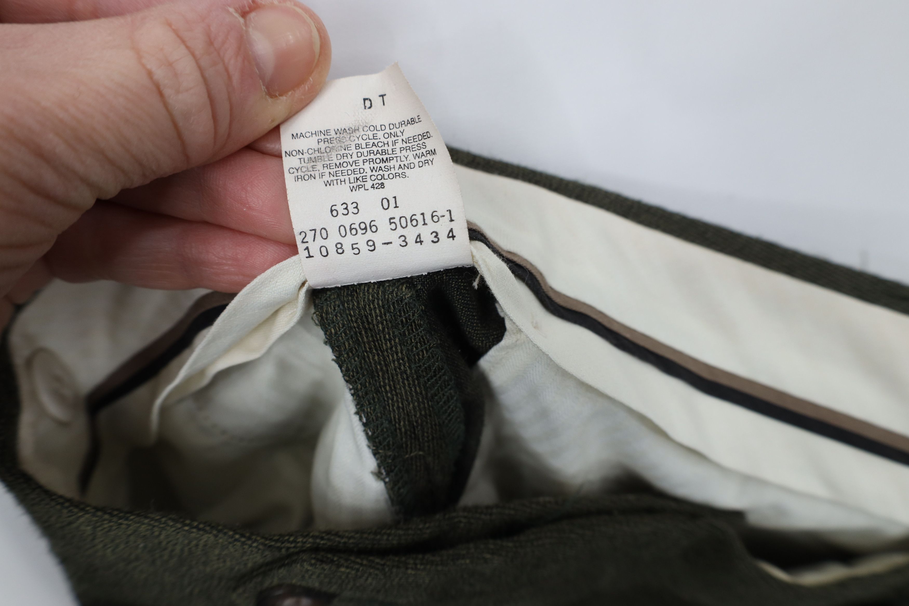 Vintage Vintage 90s Streetwear Wool Knit Wide Leg Chino Pants Size US 38 / EU 54 - 10 Thumbnail