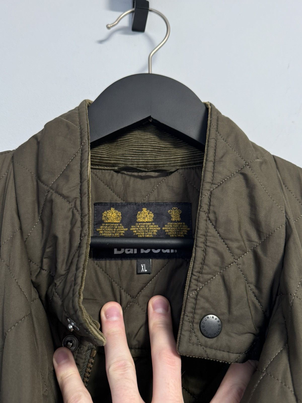 Barbour men's Barbour Chelsea Sportquilt Quilted Olive Field Jacket Size US XL / EU 56 / 4 - 15 Thumbnail