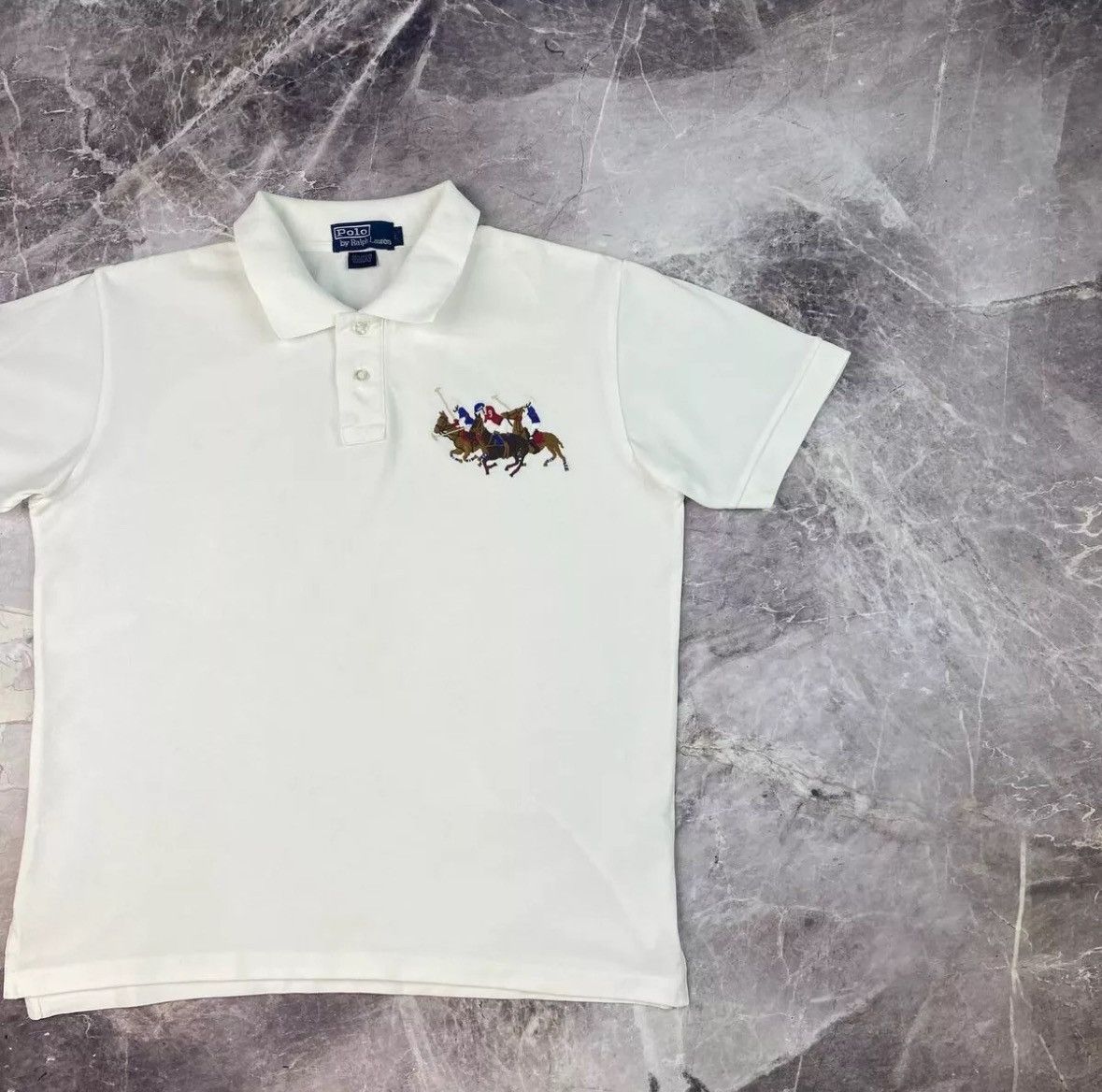Designer × Polo Ralph Lauren POLO RALPH LAUREN Men's Classic Fit Triple Pony Embroidered Size US L / EU 52-54 / 3 - 5 Thumbnail