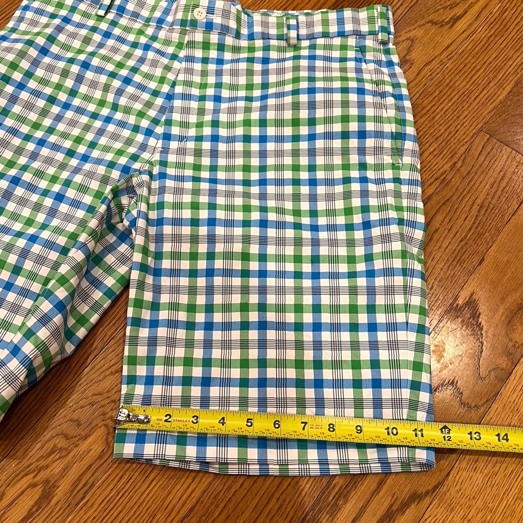 Nike Nike Golf Shorts Dri-Fit Bermuda Mens 36 Green Plaid Gingham Casual Outdoor Preppy 11in Inseam Mens Size US 36 / EU 52 - 6 Thumbnail