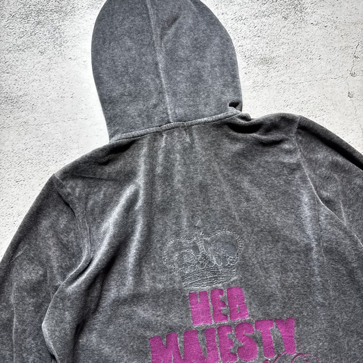 Juicy Couture vintage juicy couture zip hoodie with big logo luxury Size L / US 10 / IT 46 - 3 Thumbnail