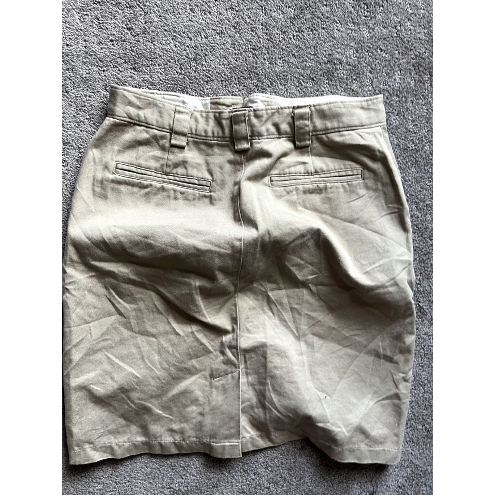 Gap Gap Stretch Beige 100% cotton Women skirt 2 Y2K Size 26" / US 2 / IT 38 - 2 Thumbnail