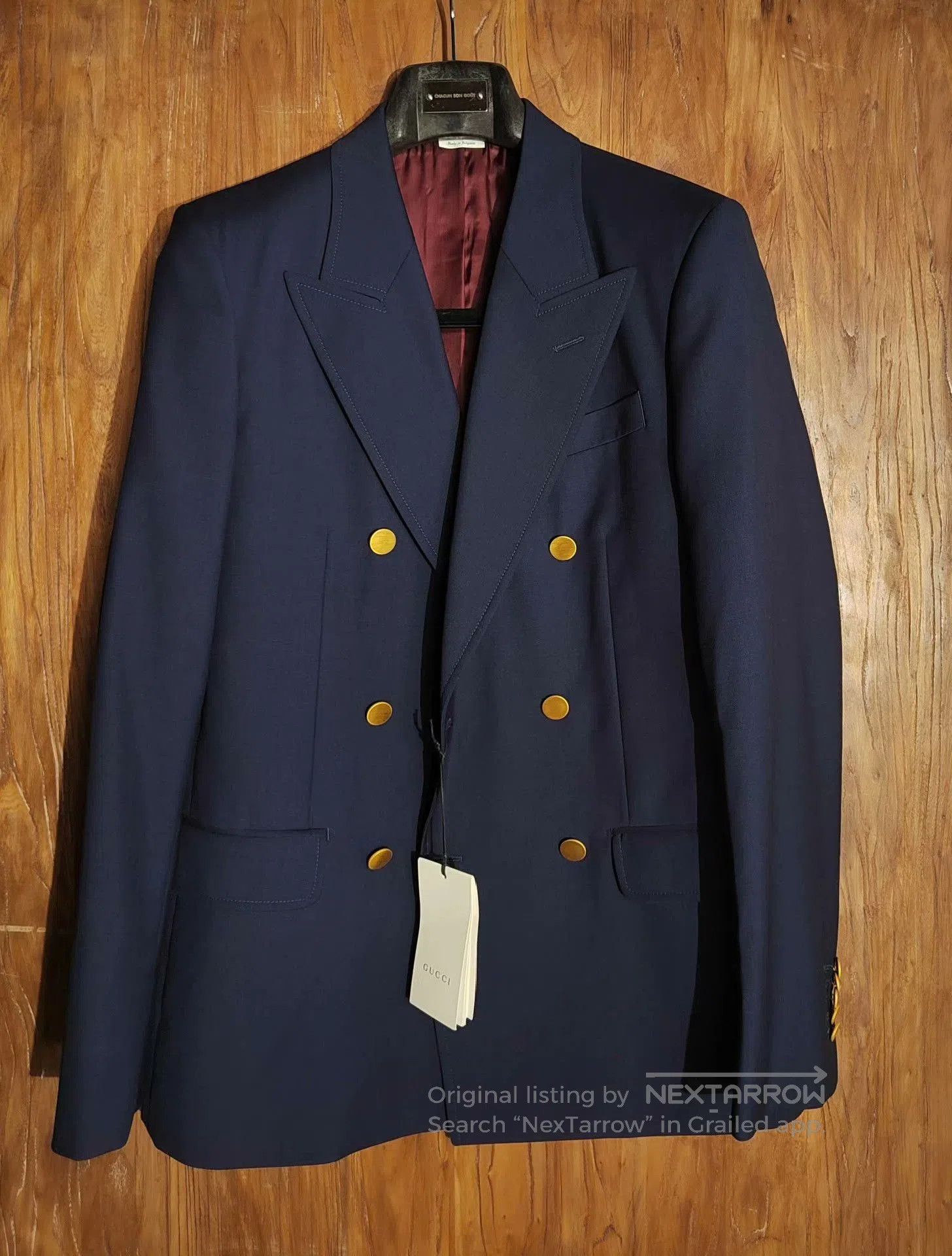 Gucci Gucci Double Breasted Blazer Navy Blue. Size US S / EU 44-46 / 1 - 1 Thumbnail