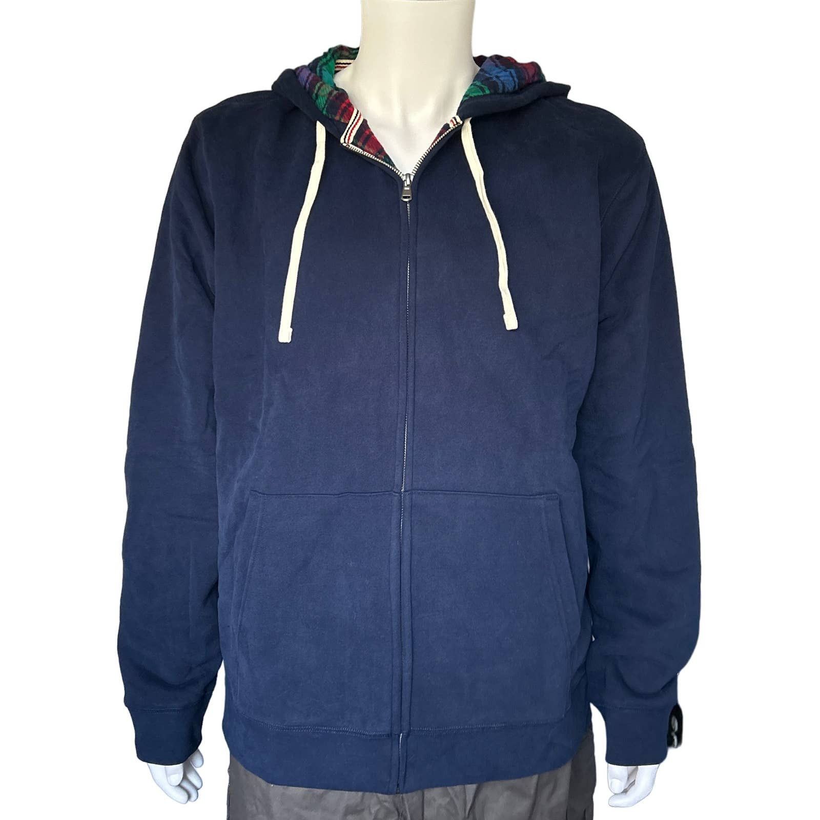 Lands end flannel lined hoodie hotsell