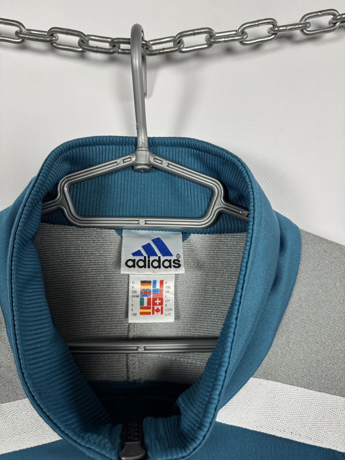 Adidas Adidas Vintage Track Top Zip Up Jacket 90s Sportswear Size L Size US L / EU 52-54 / 3 - 8 Thumbnail