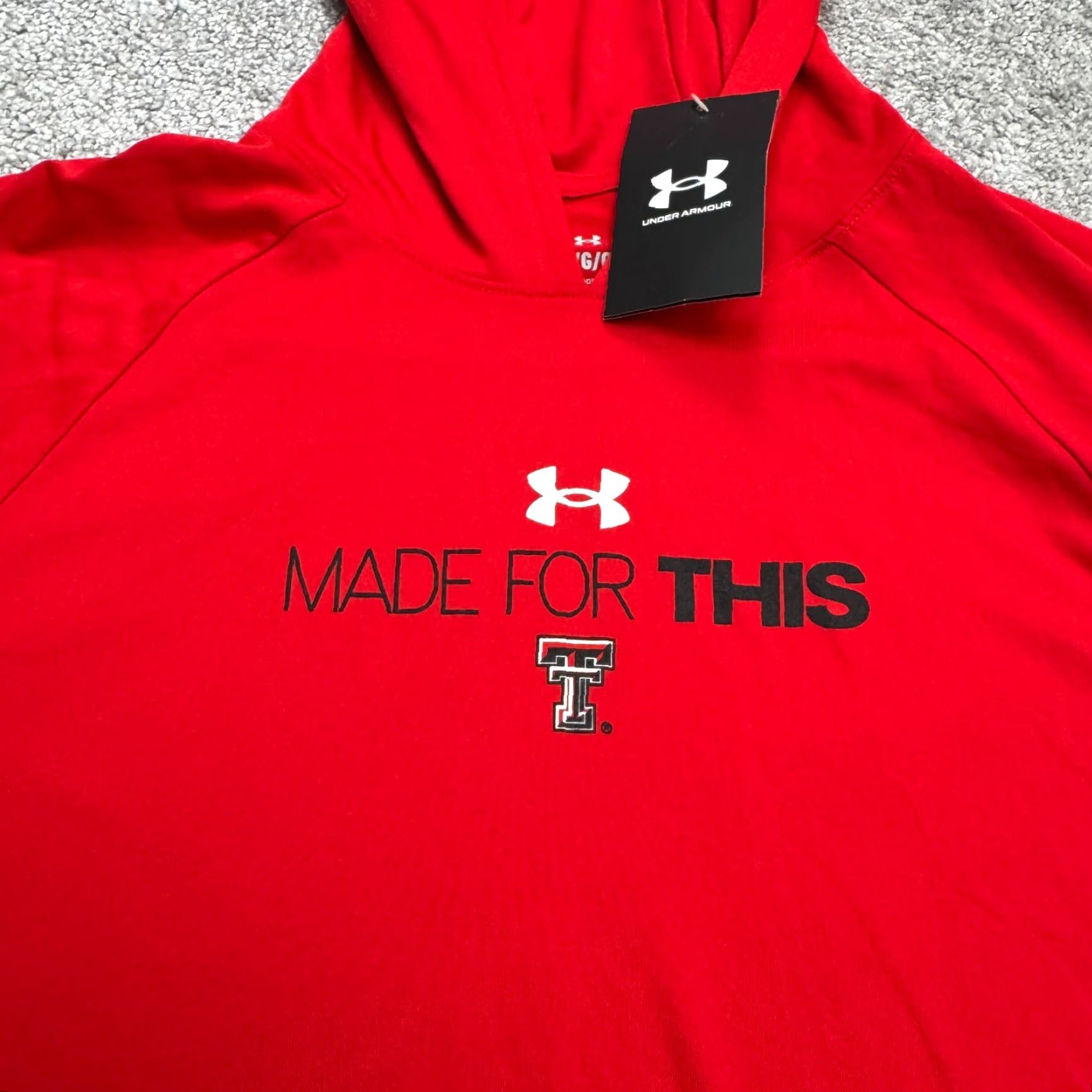 Under Armour VINTAGE Under Armour Texas Tech Red Raiders Loose Fit Hoodie Sweatshirt Mens L NWT Size US L / EU 52-54 / 3 - 4 Thumbnail