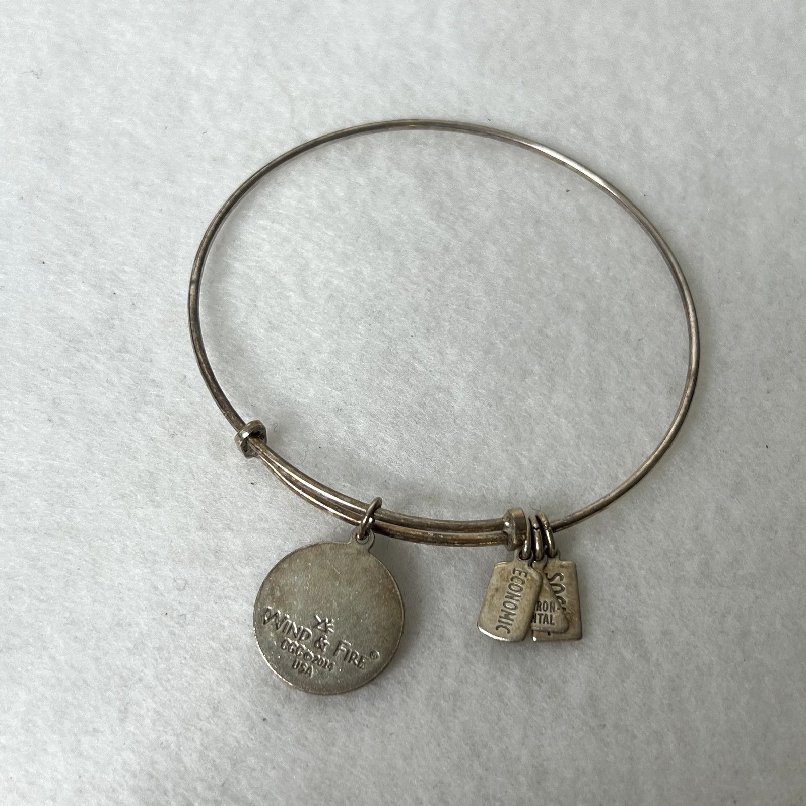 Other Wind and Fire Silver Hope Charm Bangle Bracelet Size ONE SIZE - 3 Thumbnail