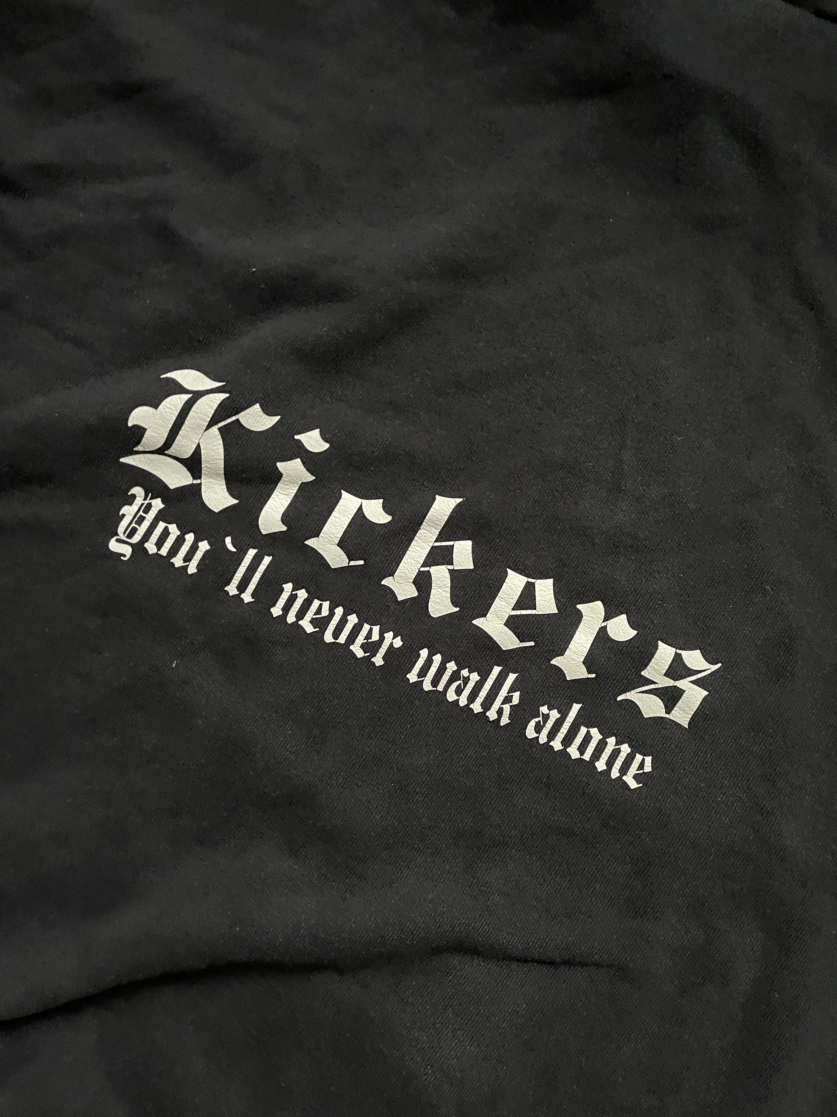 Vintage VINTAGE KICKERS BLOKE NEVER WALK ALONE BOXY HOODIE Size US XL / EU 56 / 4 - 4 Thumbnail