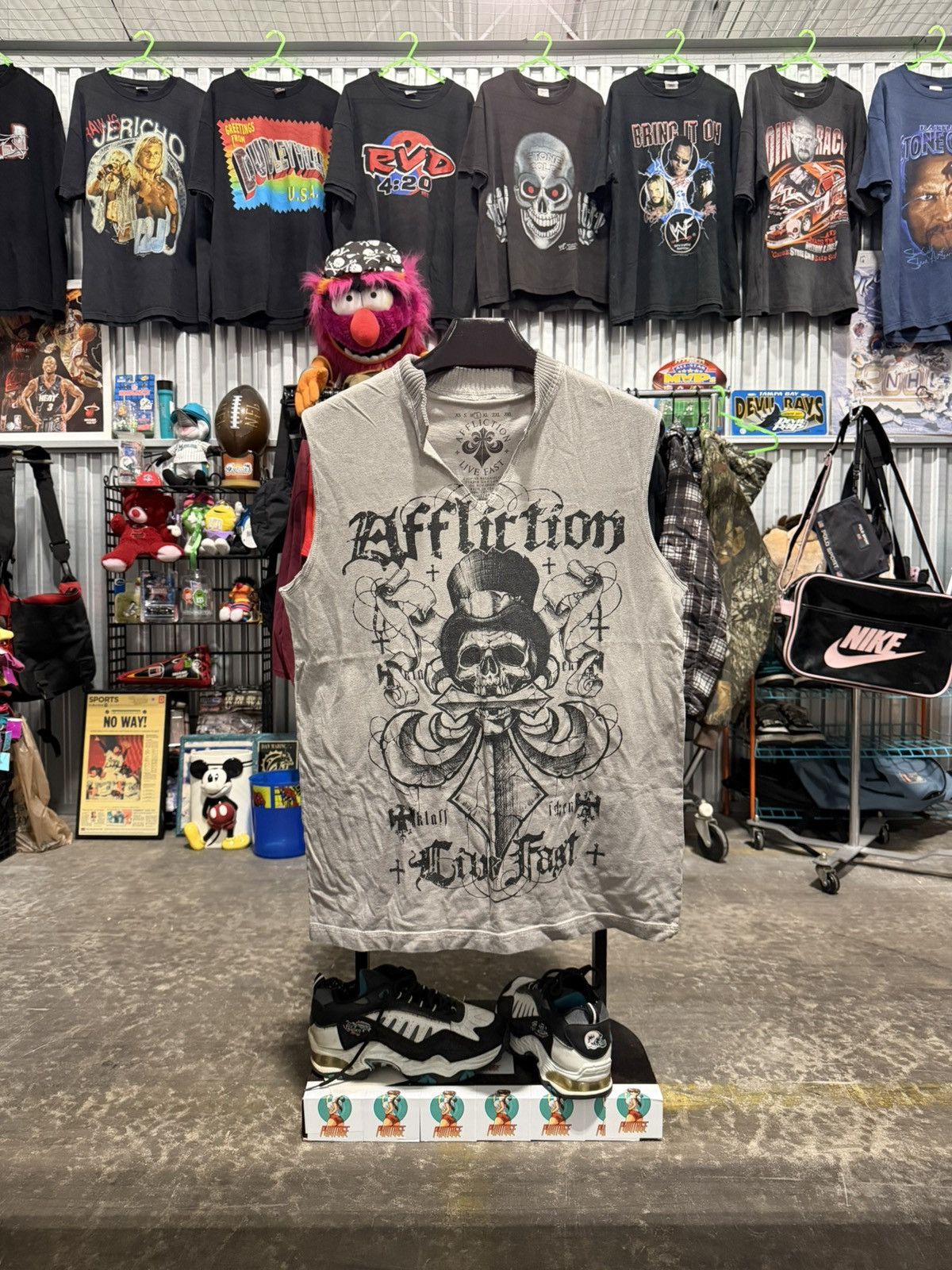 Affliction Affliction Live Fast Skull Sleeveless Tee Large Size US L / EU 52-54 / 3 - 1 Thumbnail