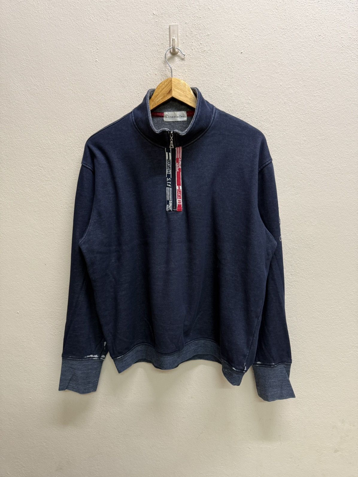 Vintage Santa Fe Fleece Lined Halfzipper Sweatshirt Size US L / EU 52-54 / 3 - 17 Thumbnail