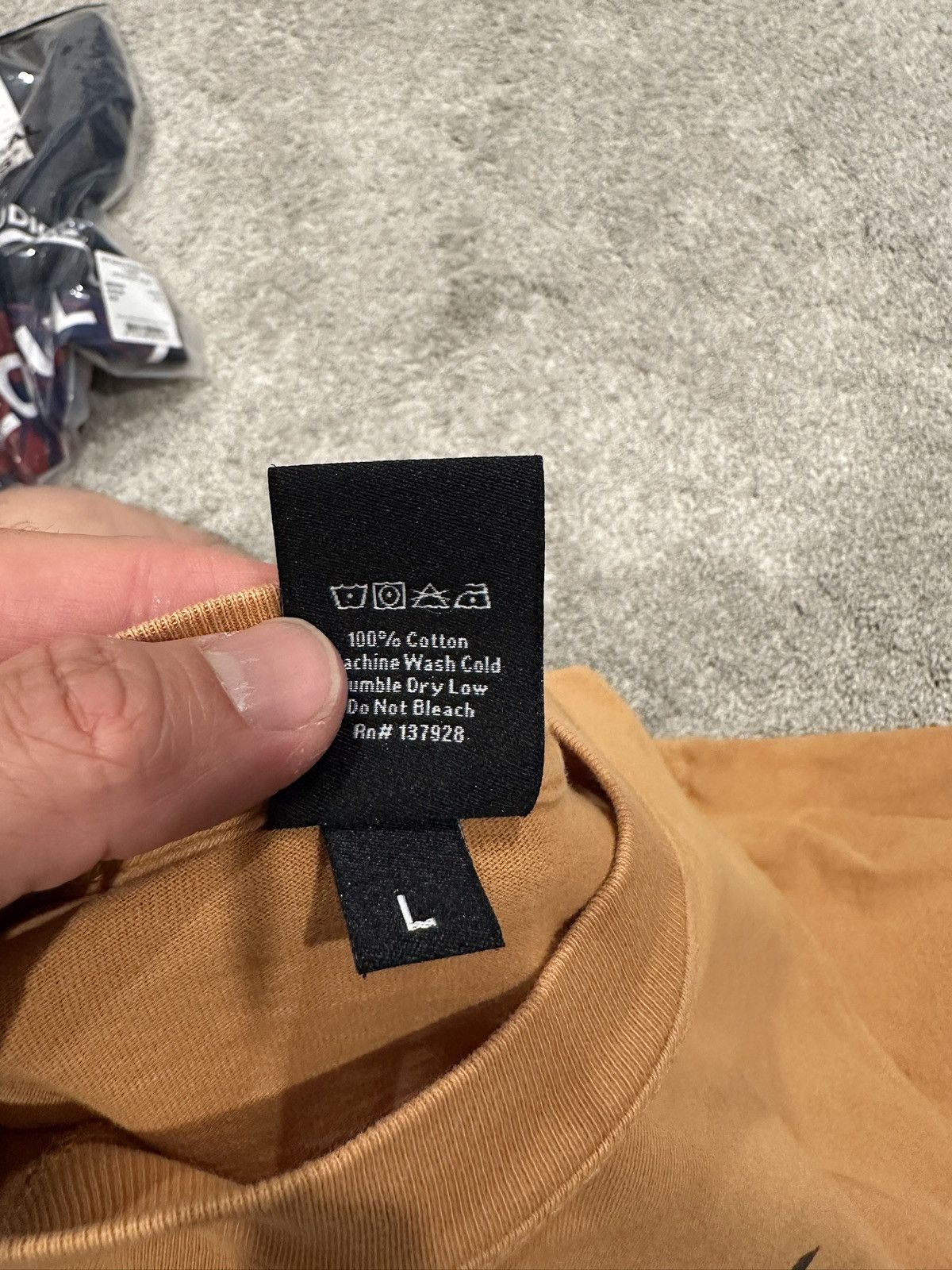 Only NY Tee Orange L in Beige, Men's — image 3 of 3