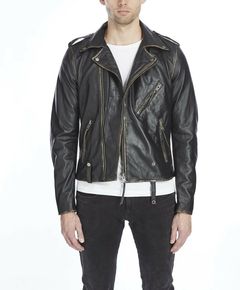 Bolongaro trevor quilted hotsell leather biker jacket