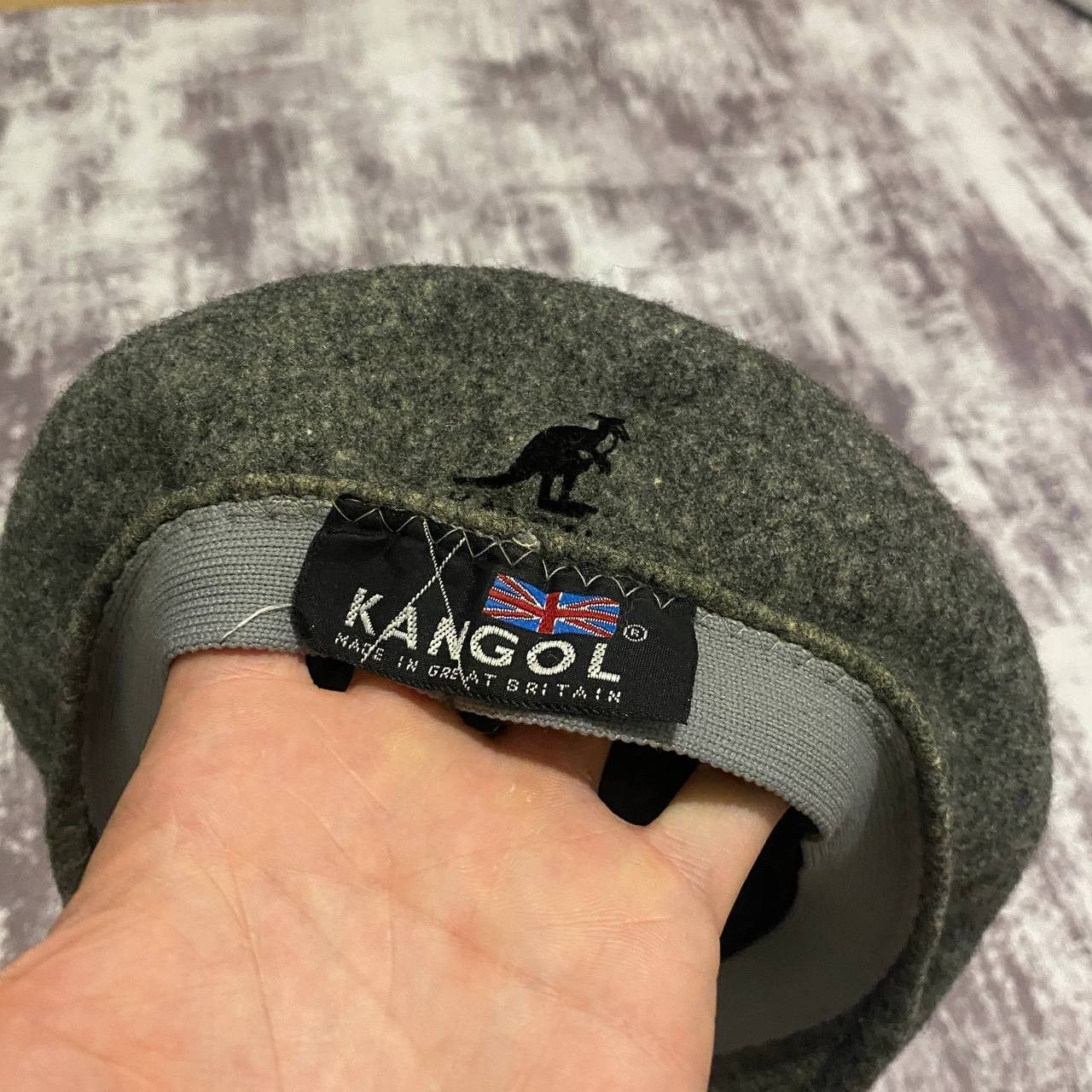 Kangol Kangol Vintage Wool 504 Grey Beret Cap Kangaroo Logo Y2K Size ONE SIZE - 3 Thumbnail