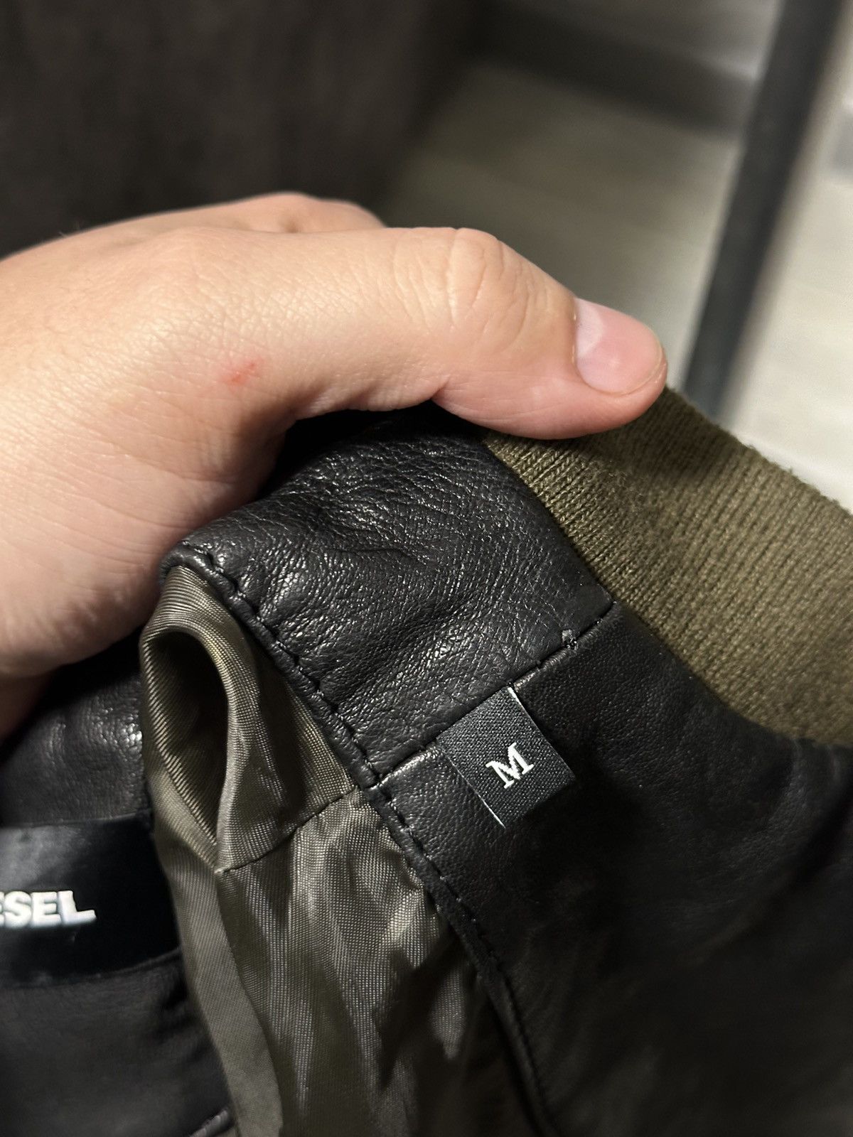 Diesel Vintage Diesel Leather Bomber Black Jacket y2k Size US M / EU 48-50 / 2 - 11 Thumbnail