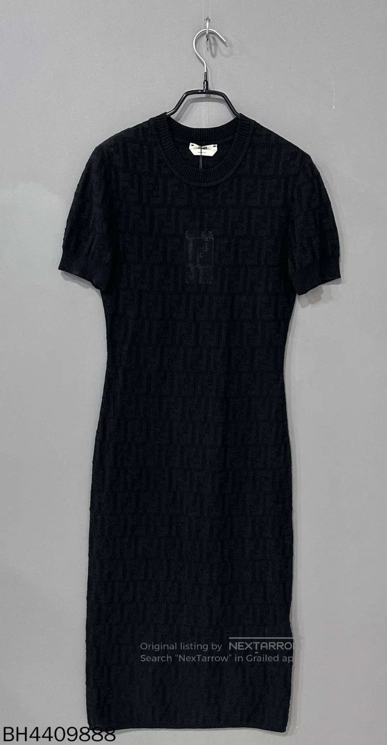 Fendi Fendi Maxi dress with openwork floral embroidery Size XXS / US 00 / IT 34 - 3 Thumbnail