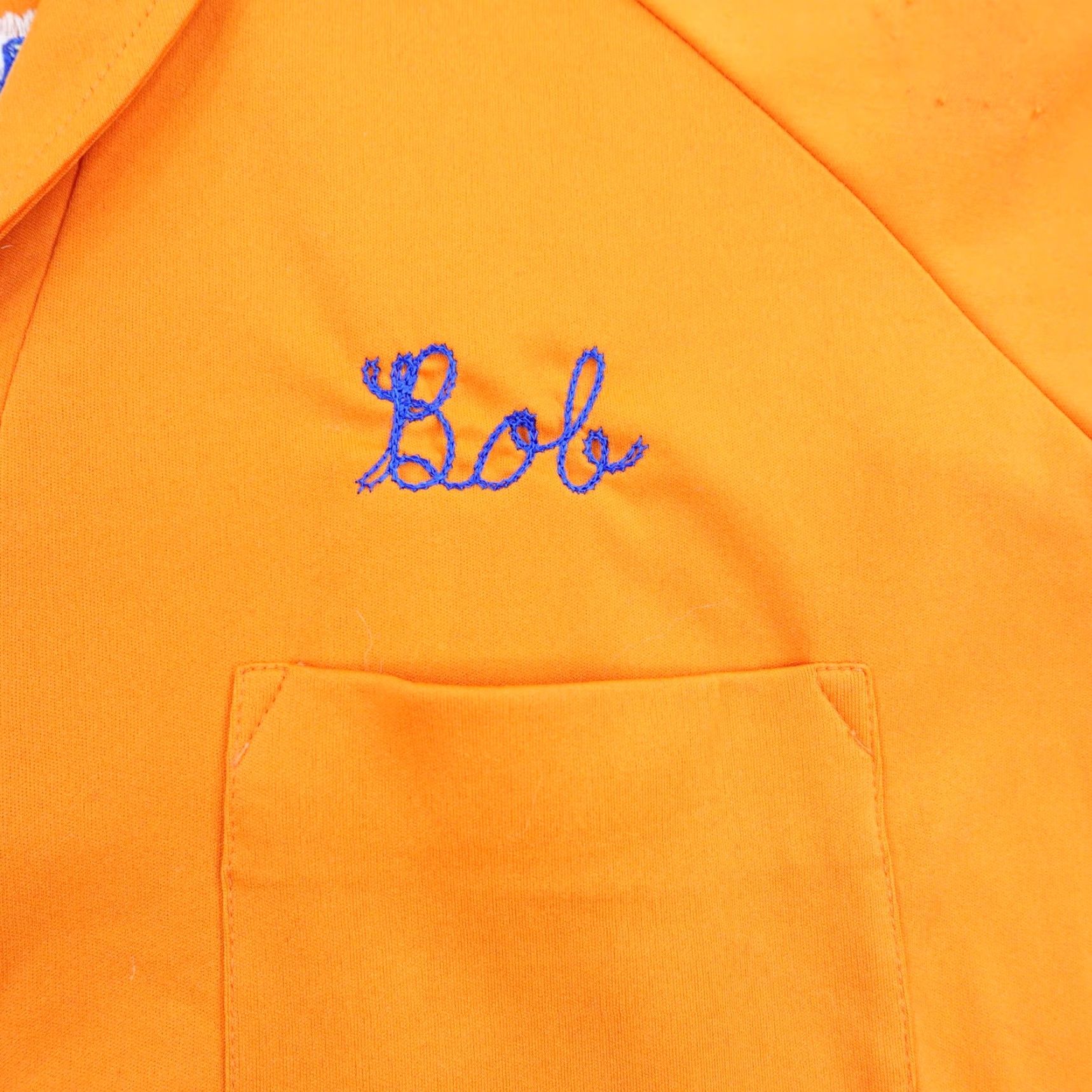 Vintage Vintage Orange County Bowling Shirt Men Large Chain Stitch Polo 70s Blade Collar Size US L / EU 52-54 / 3 - 3 Thumbnail