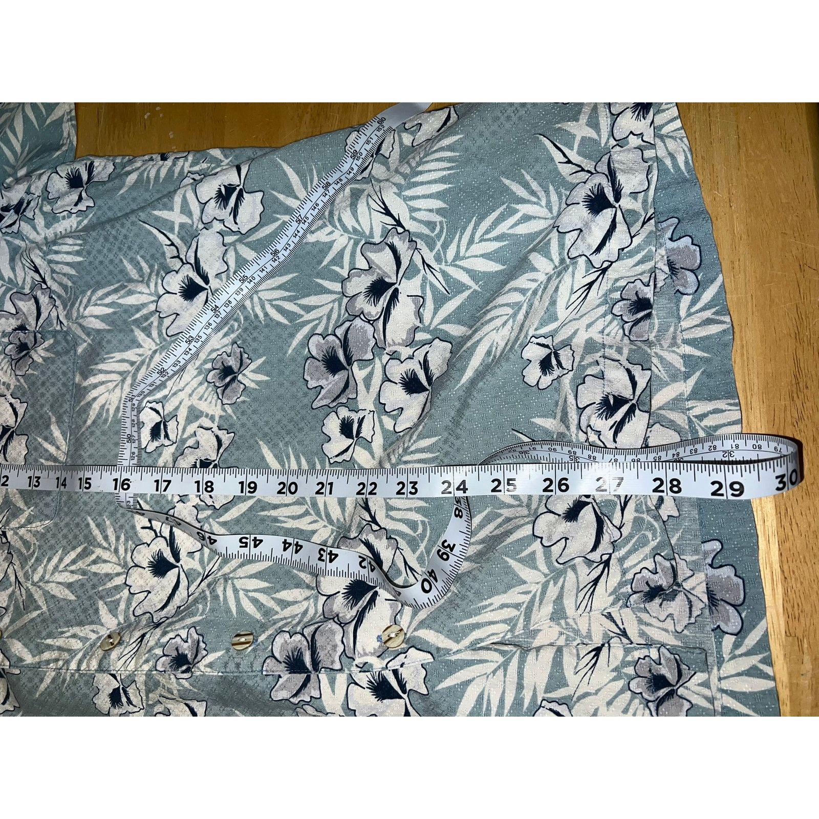 Vintage Knightsbridge Button Down Shirt Floral Green Mens Large Size US L / EU 52-54 / 3 - 9 Thumbnail
