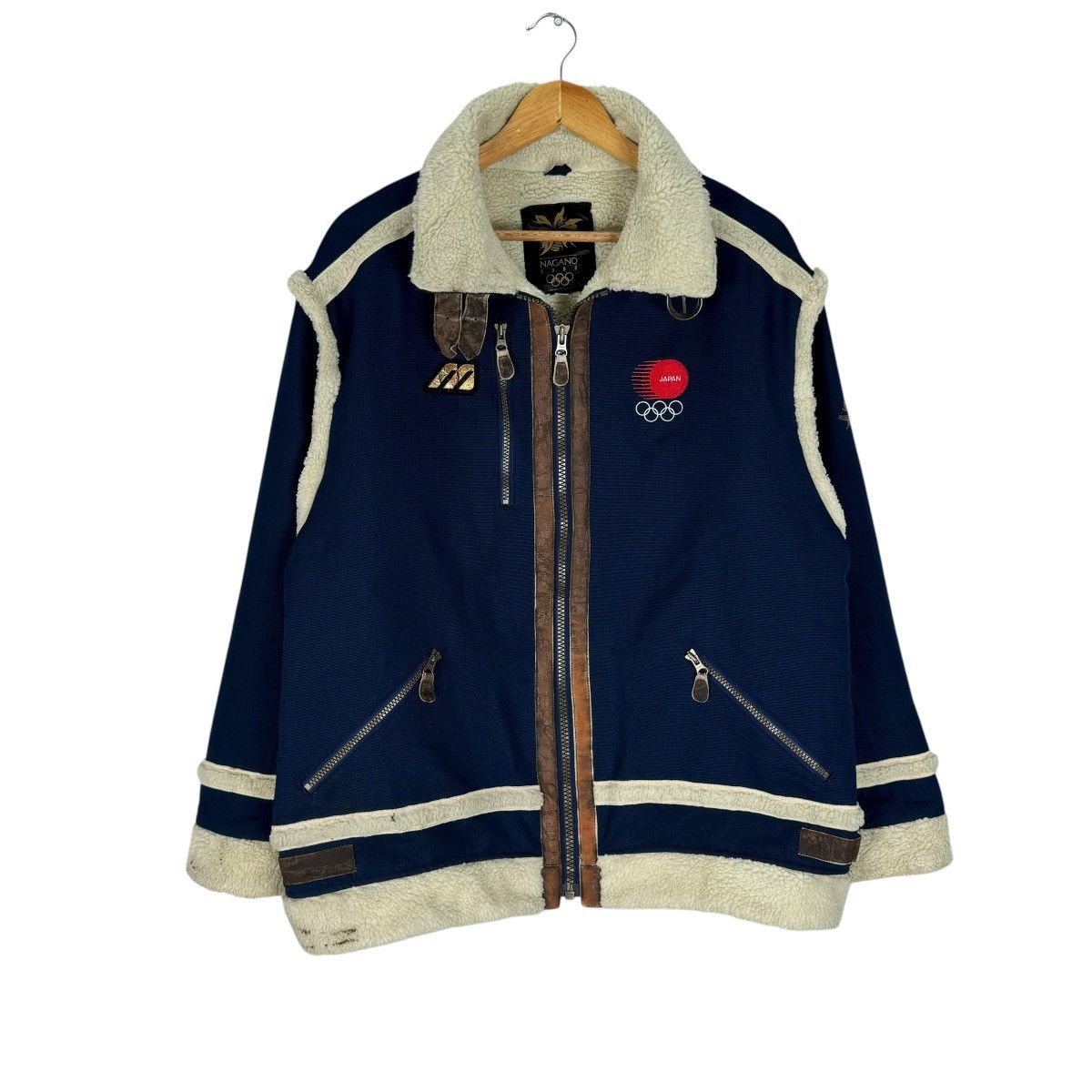 Mizuno ☀️90s MIZUNO NAGANO OLYMPIC SHERPA 1998 JACKET Size US M / EU 48-50 / 2 - 2 Thumbnail